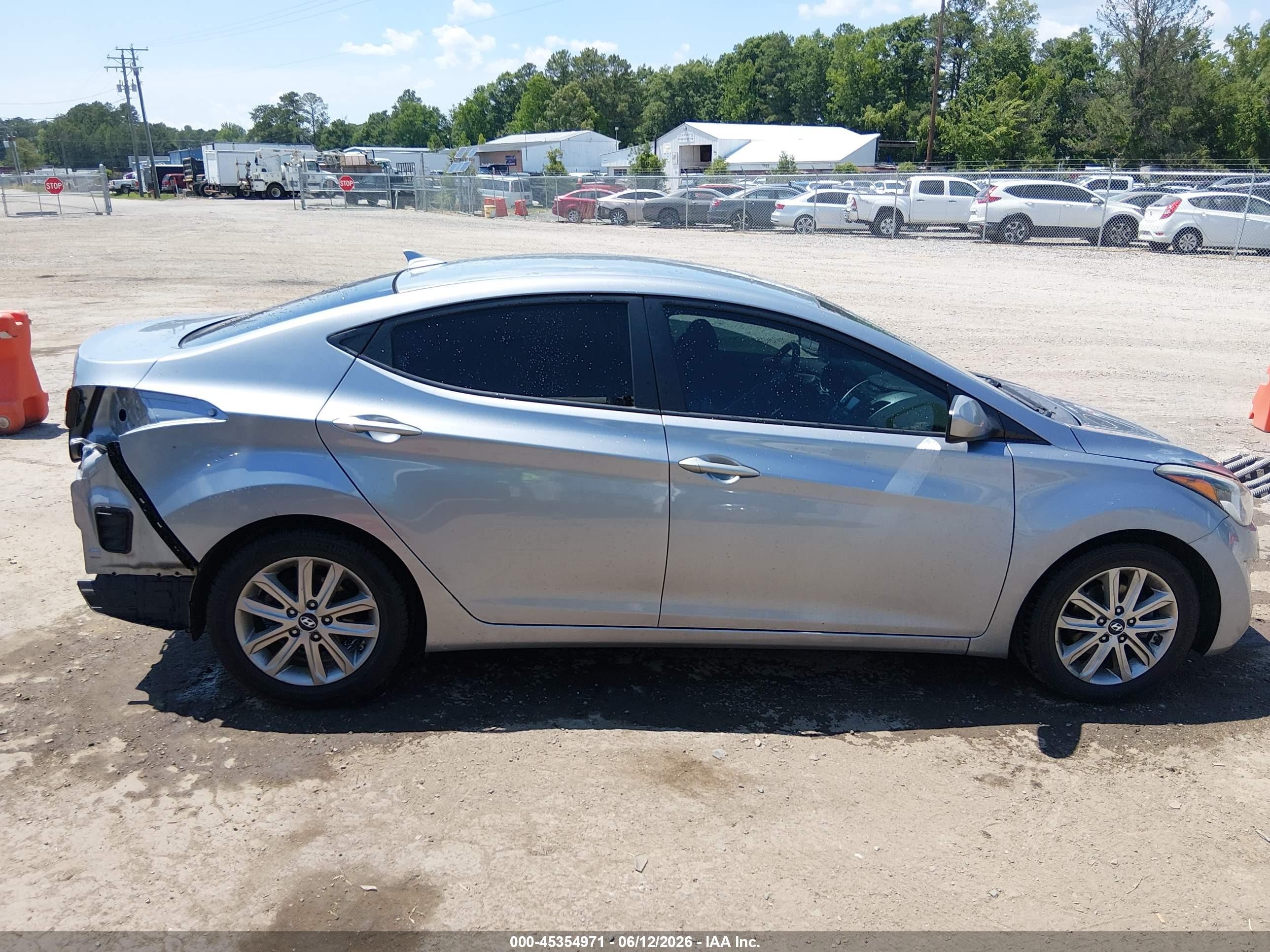 2015 Hyundai Elantra Se Gray vin: 5NPDH4AE3FH633602