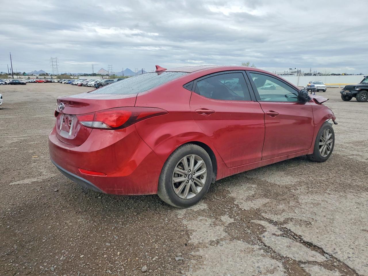 2015 Hyundai Elantra Se Red vin: 5NPDH4AE3FH639884