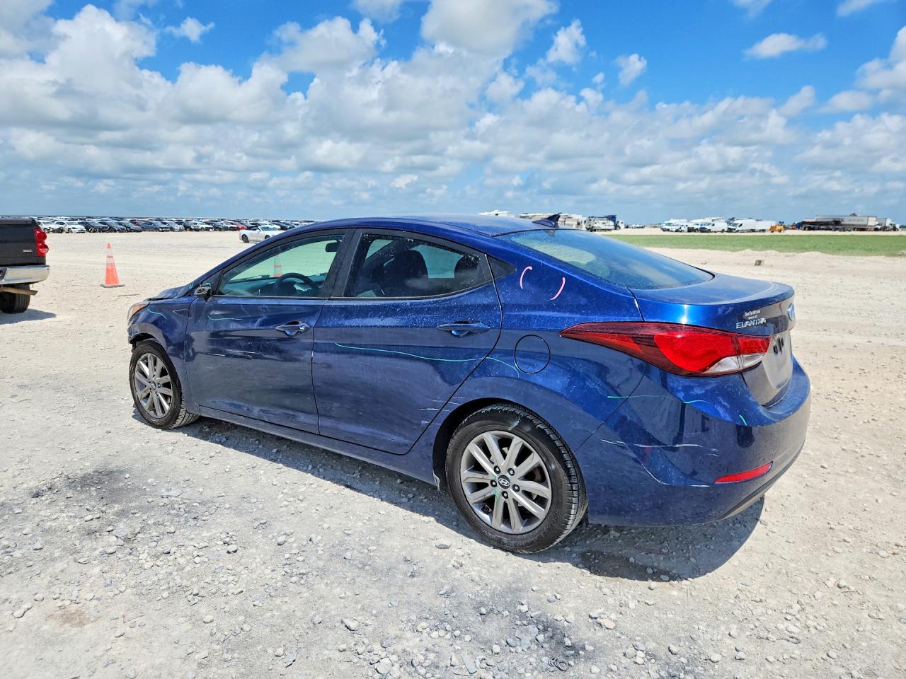 2015 Hyundai Elantra Se Синий vin: 5NPDH4AE3FH640646
