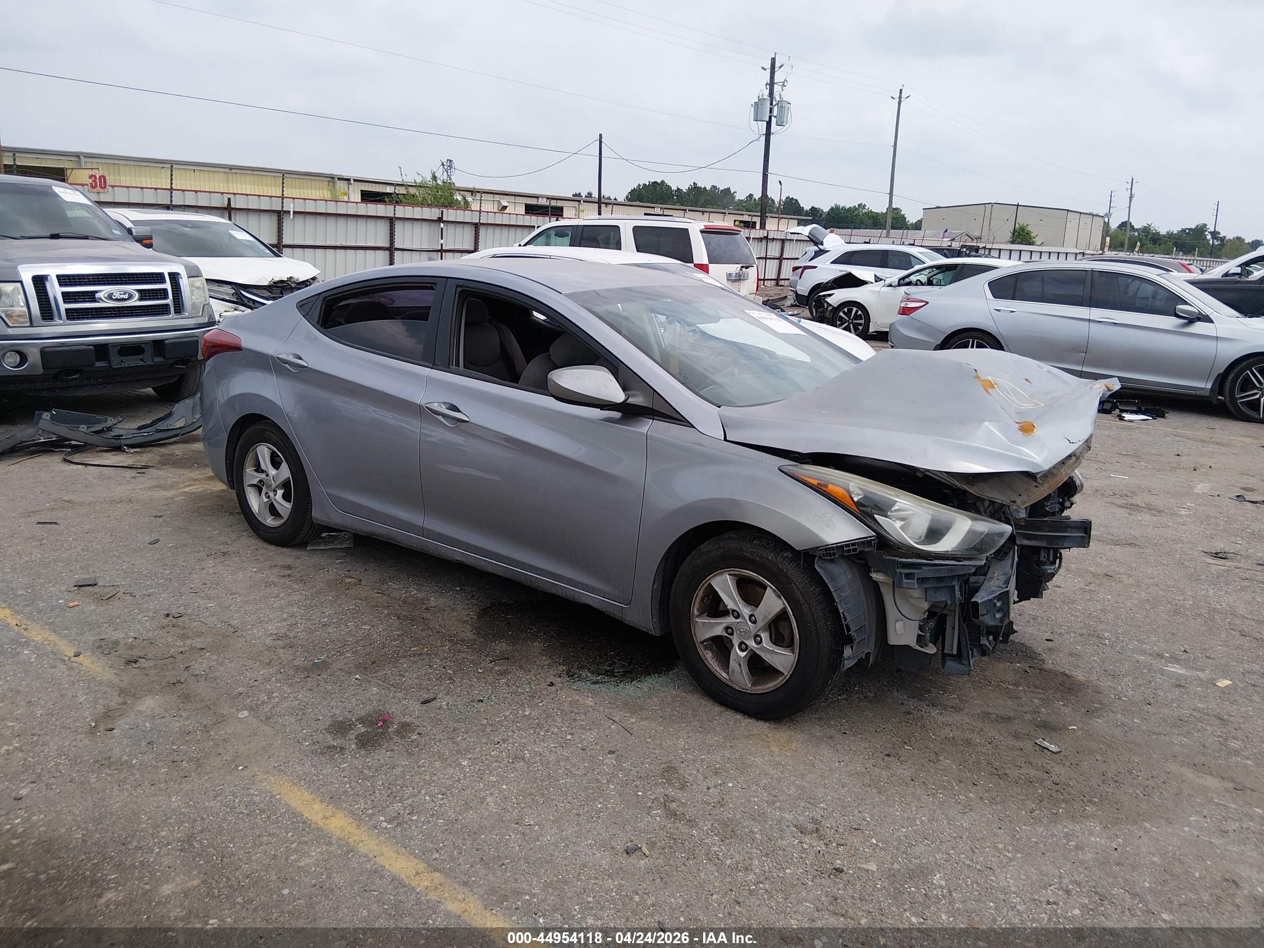 2015 Hyundai Elantra Se Silver vin: 5NPDH4AE3FH640775