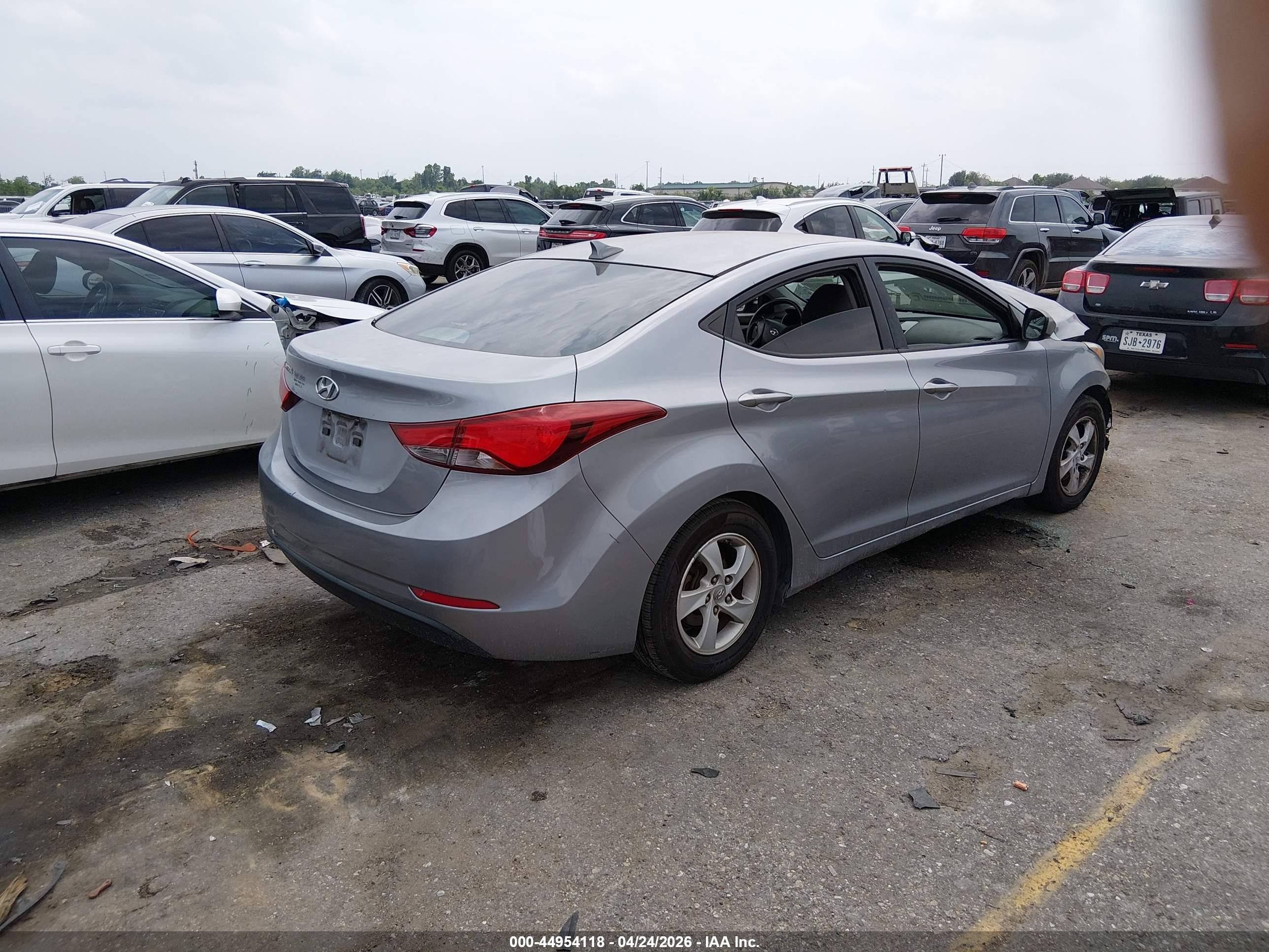 2015 Hyundai Elantra Se Silver vin: 5NPDH4AE3FH640775
