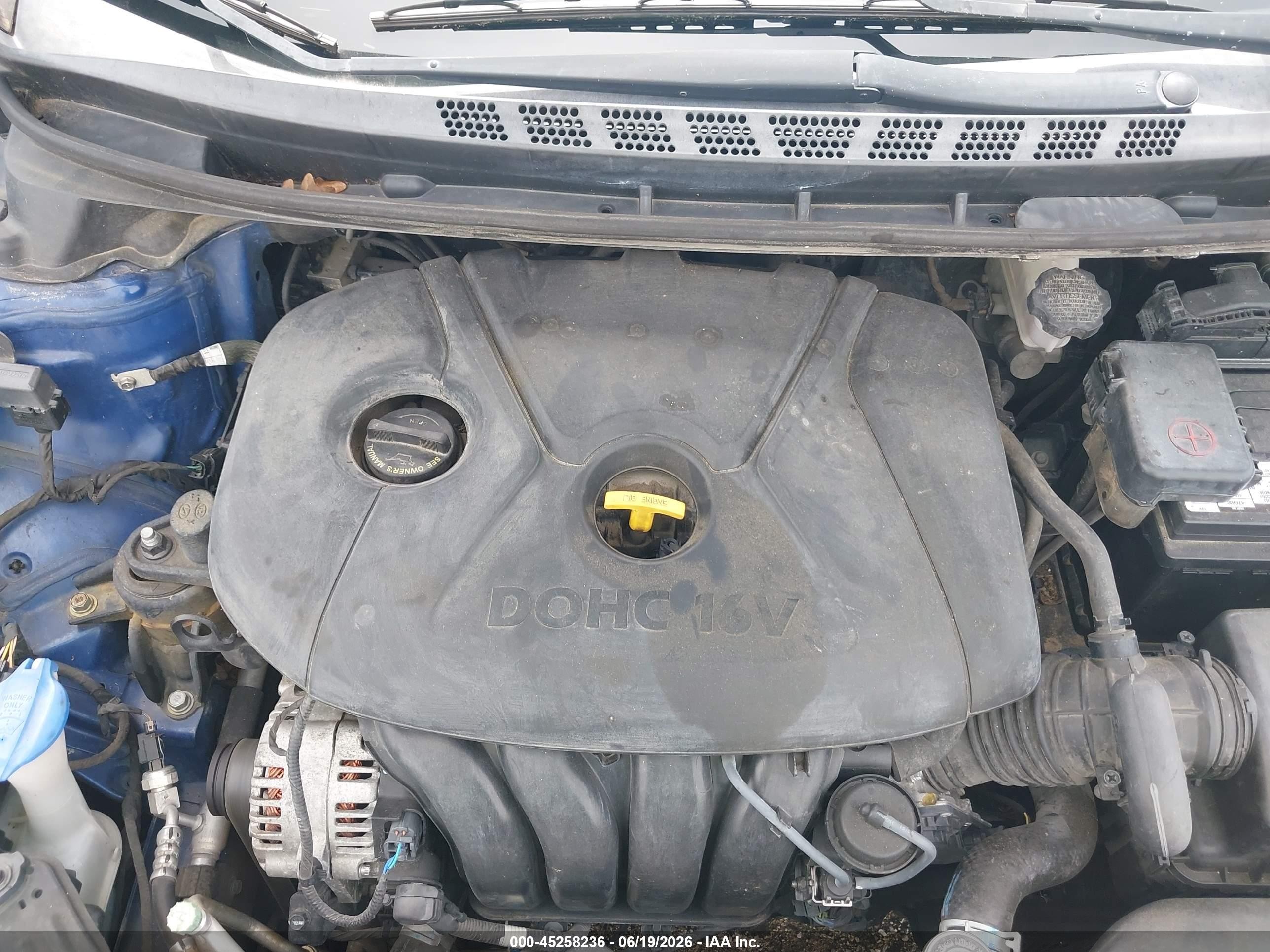 2015 Hyundai Elantra Se Синий vin: 5NPDH4AE3FH650108