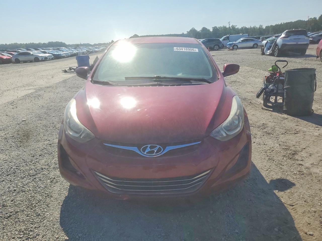 2015 Hyundai Elantra Se Burgundy vin: 5NPDH4AE3FH650531