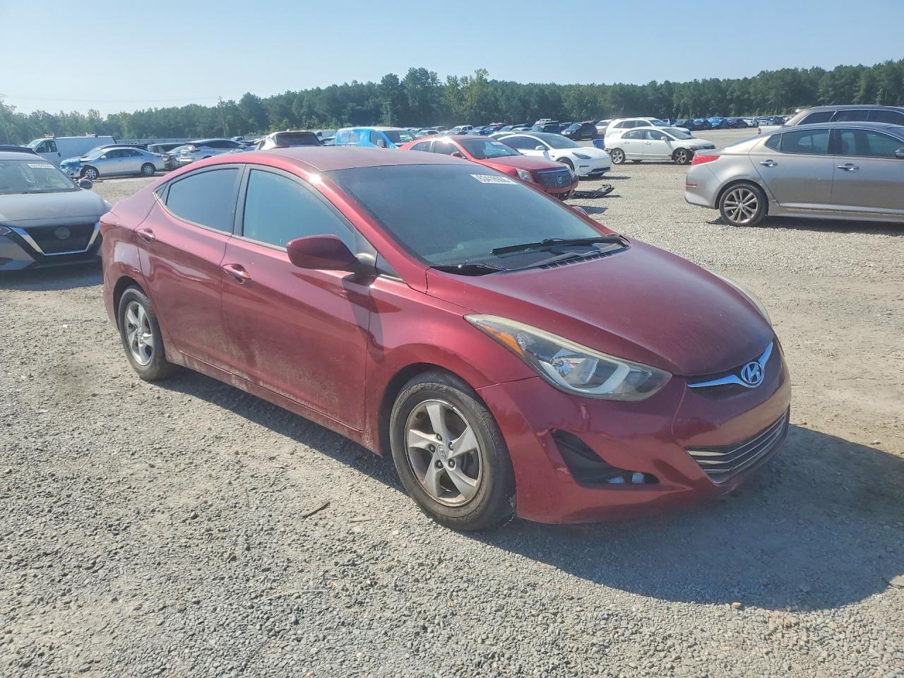 2015 Hyundai Elantra Se Burgundy vin: 5NPDH4AE3FH650531