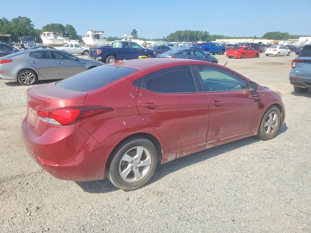 2015 Hyundai Elantra Se Burgundy vin: 5NPDH4AE3FH650531