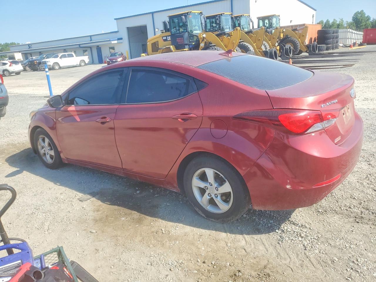 2015 Hyundai Elantra Se Burgundy vin: 5NPDH4AE3FH650531