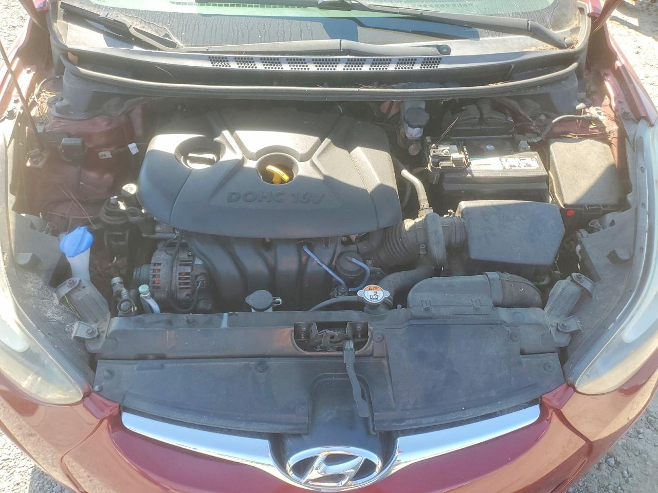 2015 Hyundai Elantra Se Burgundy vin: 5NPDH4AE3FH650531