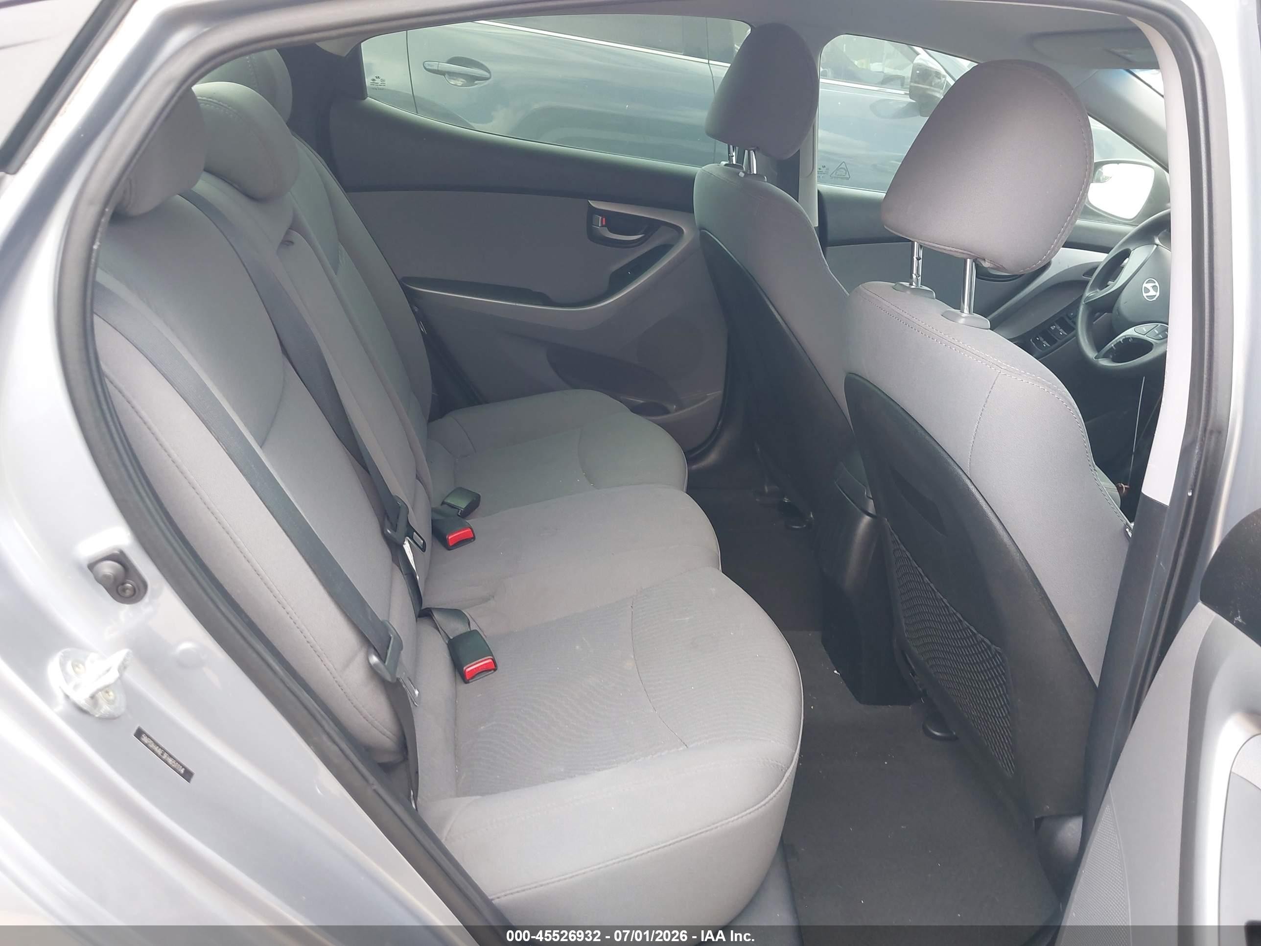 2015 Hyundai Elantra Se Gray vin: 5NPDH4AE3FH651114