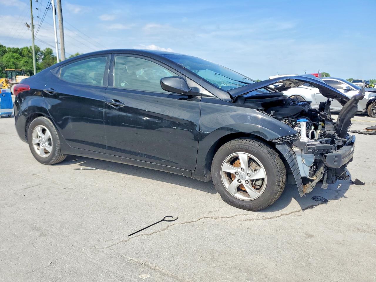 2015 Hyundai Elantra Se Black vin: 5NPDH4AE3FH651372