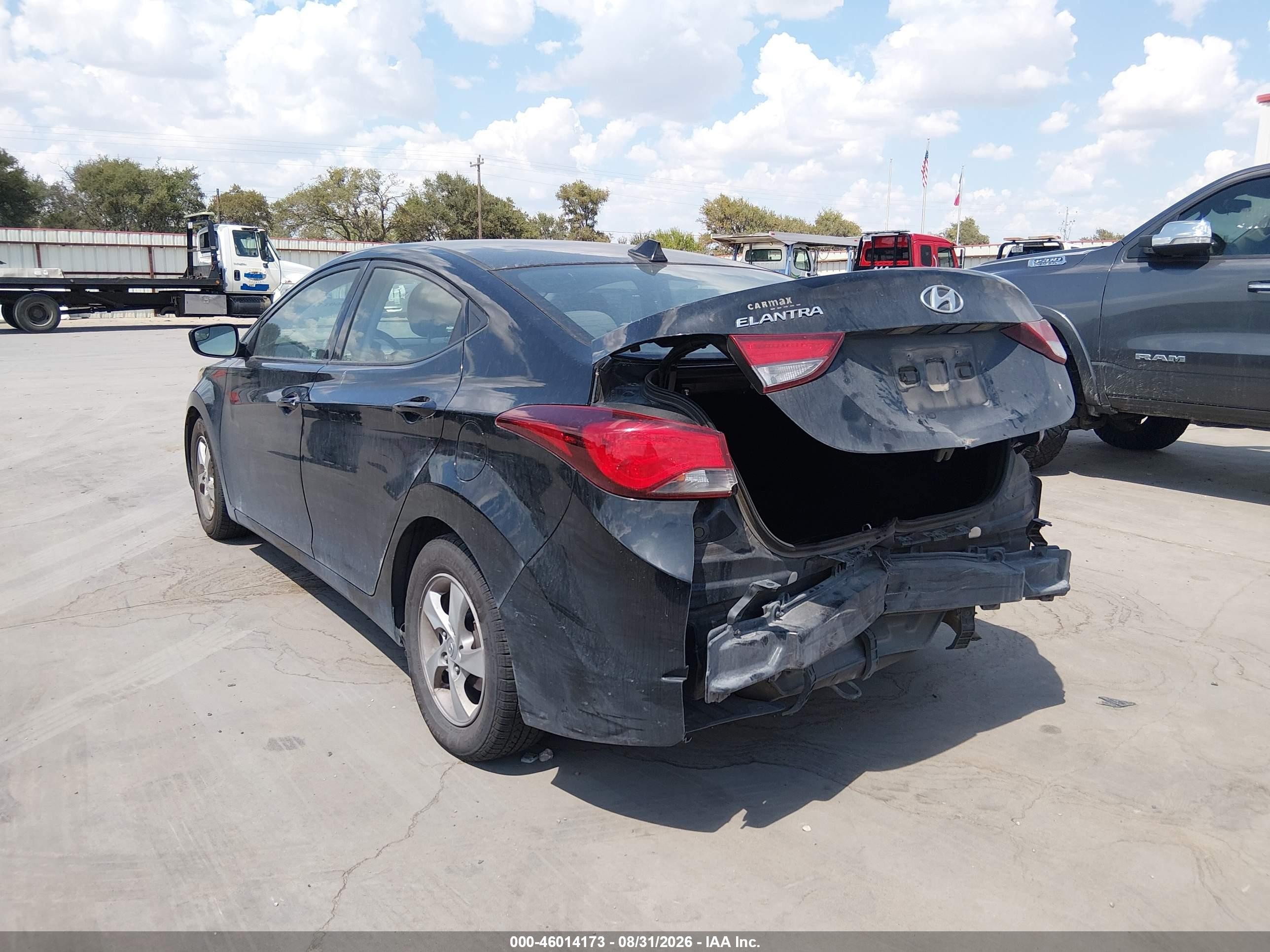 2015 Hyundai Elantra Se Black vin: 5NPDH4AE3FH652148