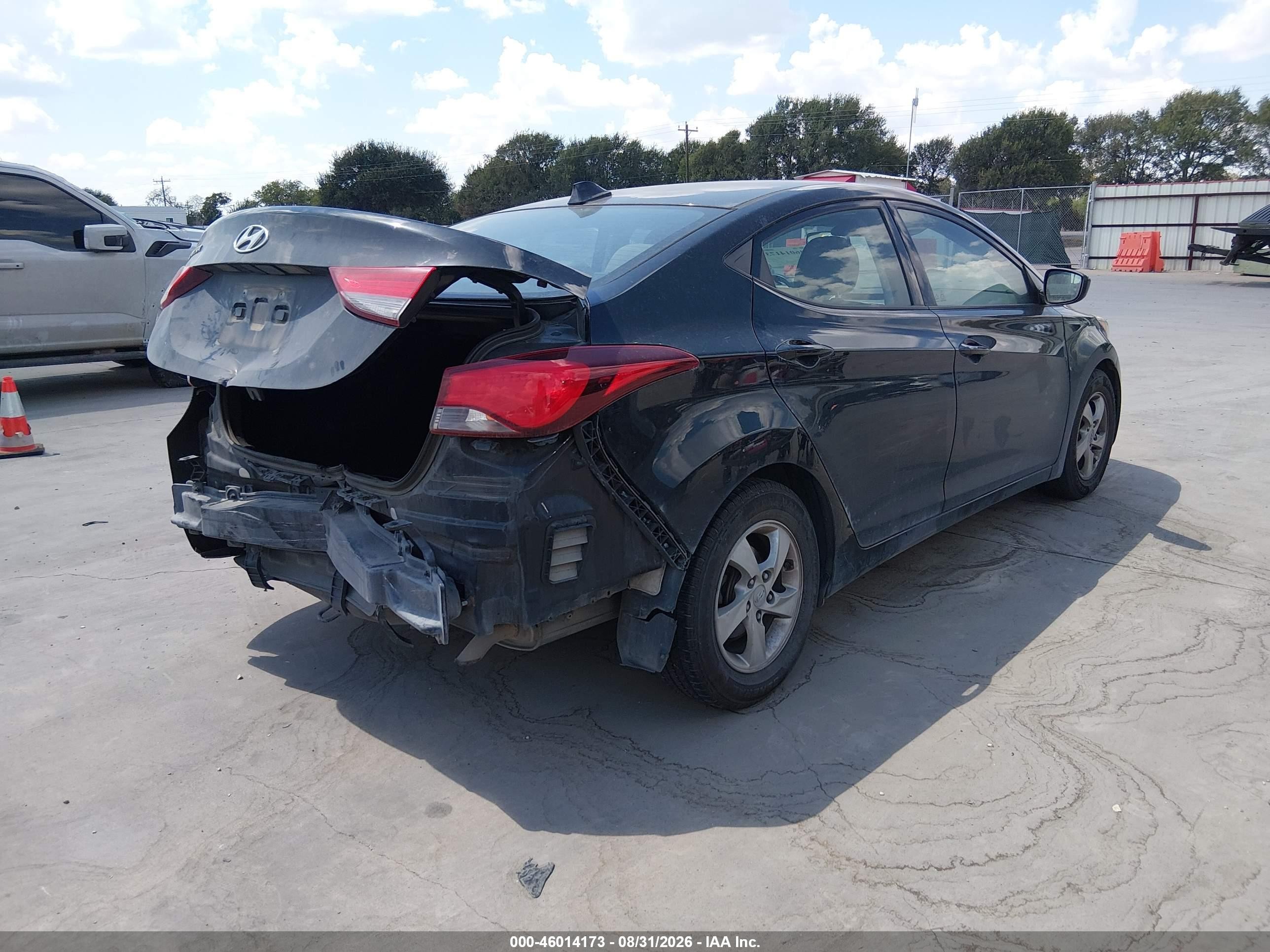 2015 Hyundai Elantra Se Black vin: 5NPDH4AE3FH652148