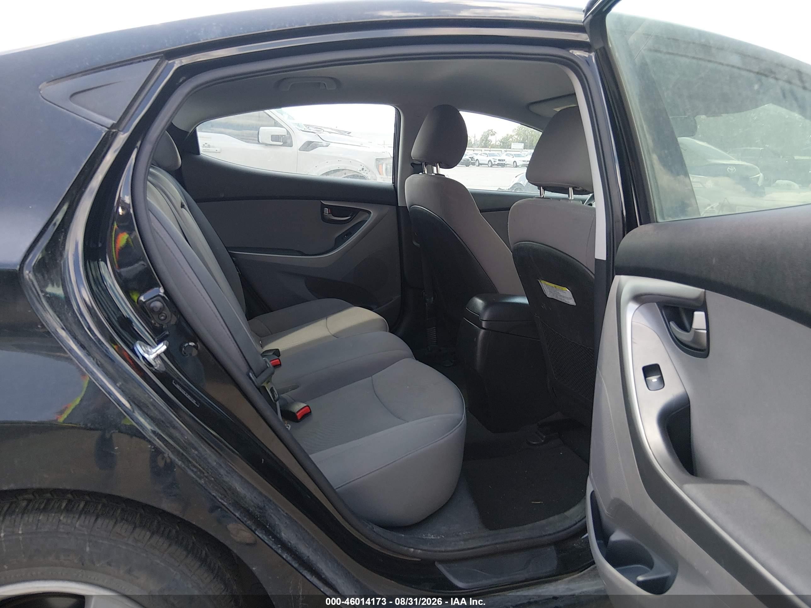 2015 Hyundai Elantra Se Black vin: 5NPDH4AE3FH652148