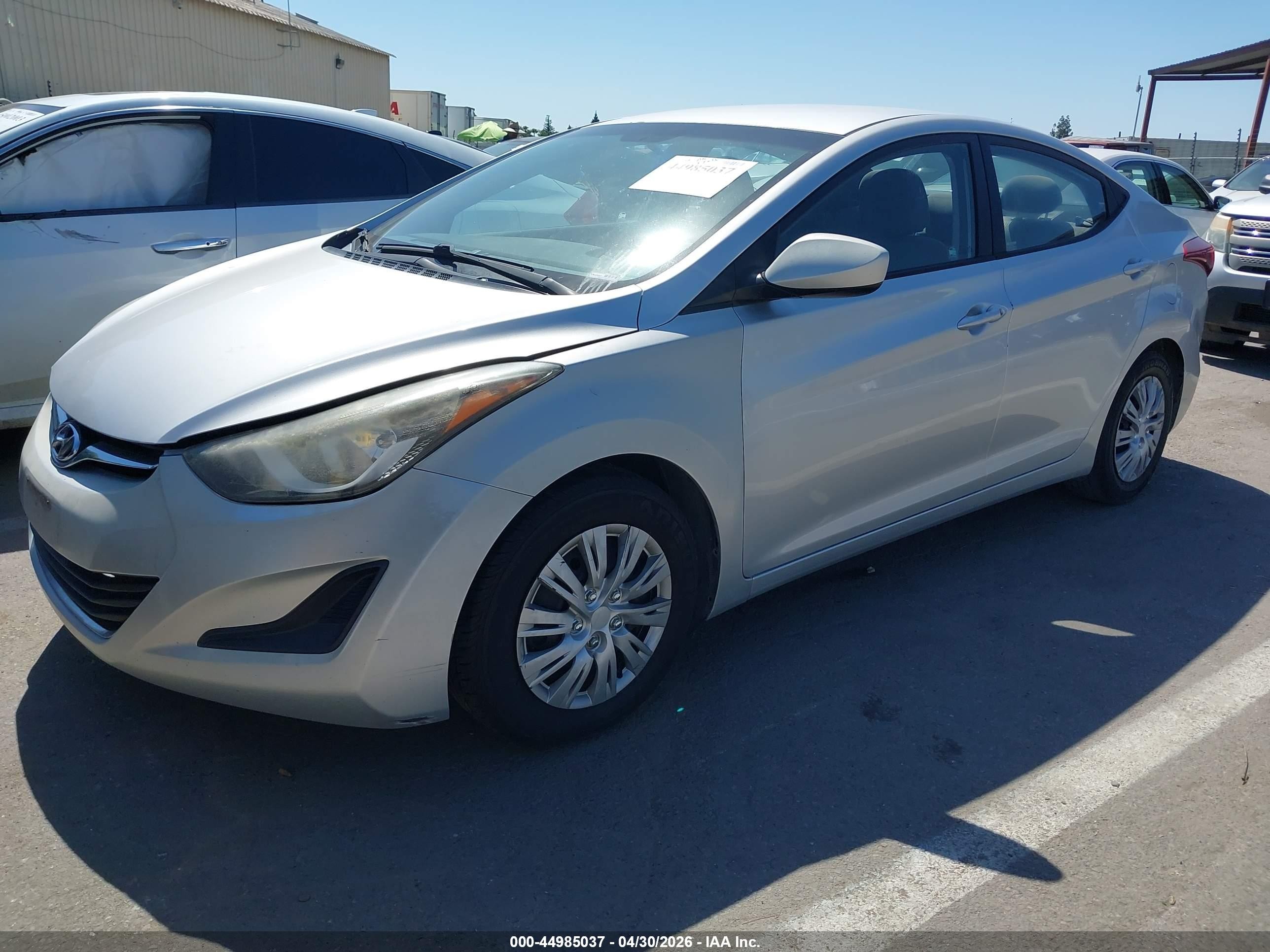 2016 Hyundai Elantra Se Silver vin: 5NPDH4AE3GH707103