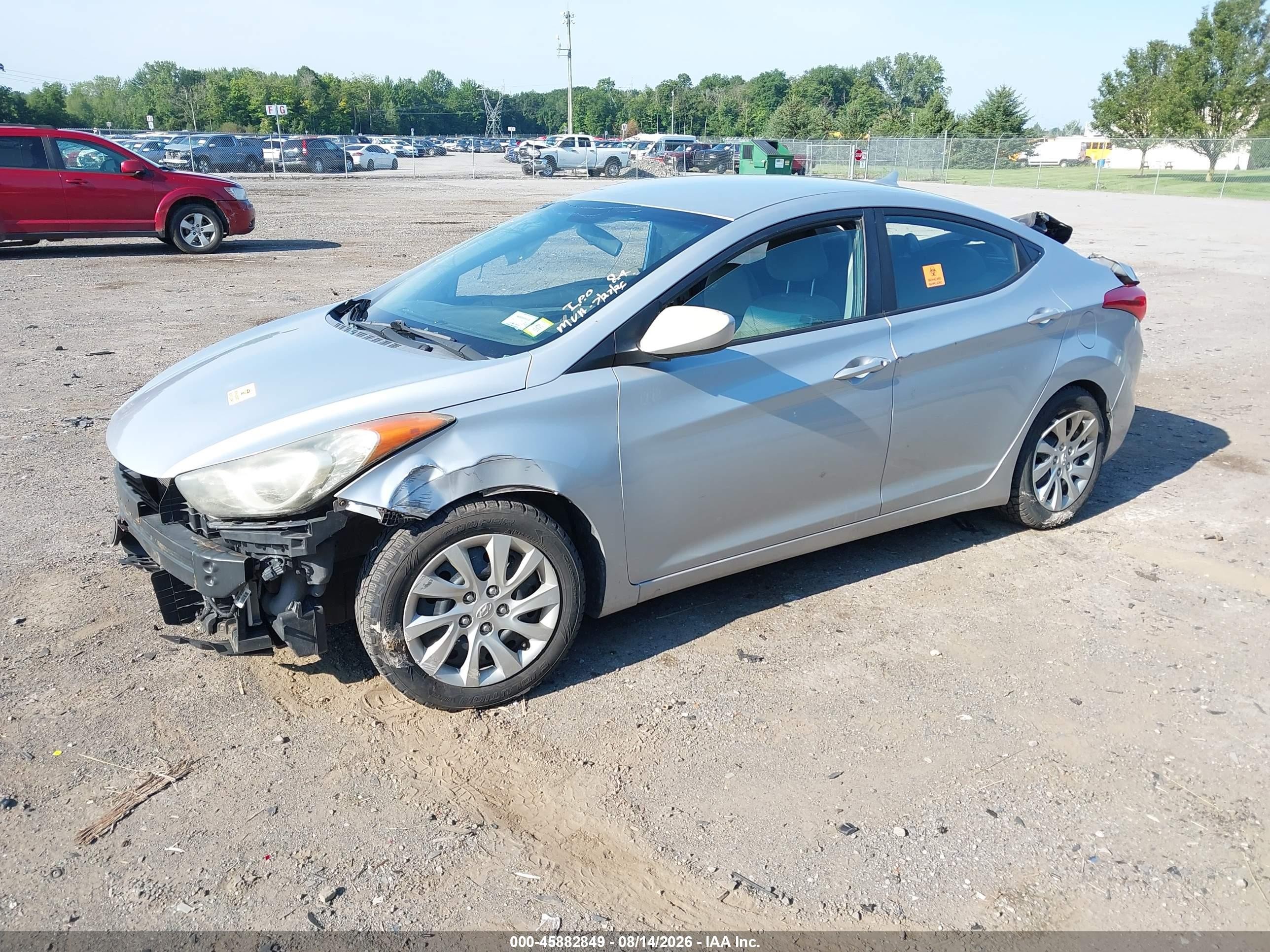 2011 Hyundai Elantra Gls Silver vin: 5NPDH4AE4BH000911