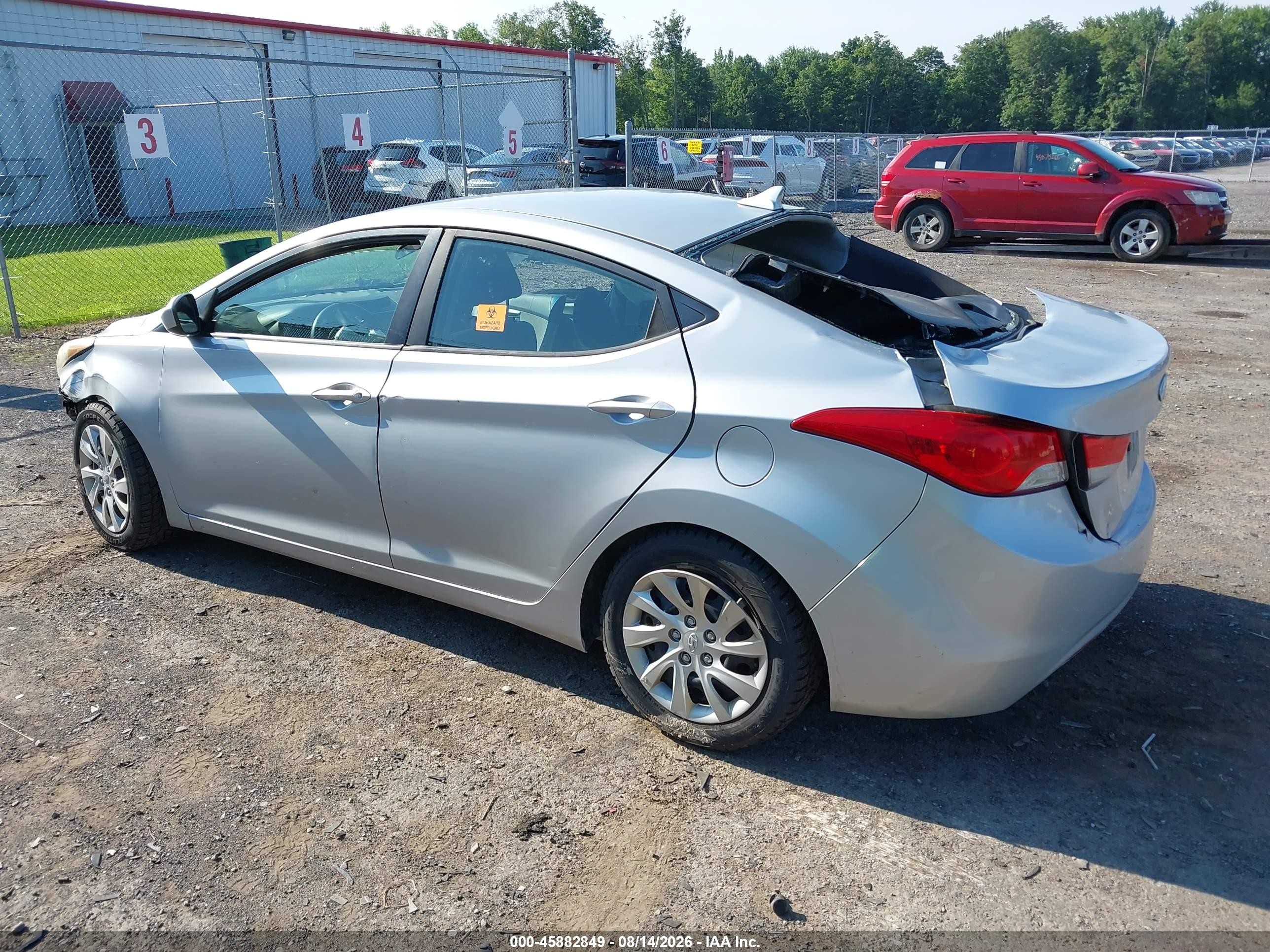 2011 Hyundai Elantra Gls Silver vin: 5NPDH4AE4BH000911