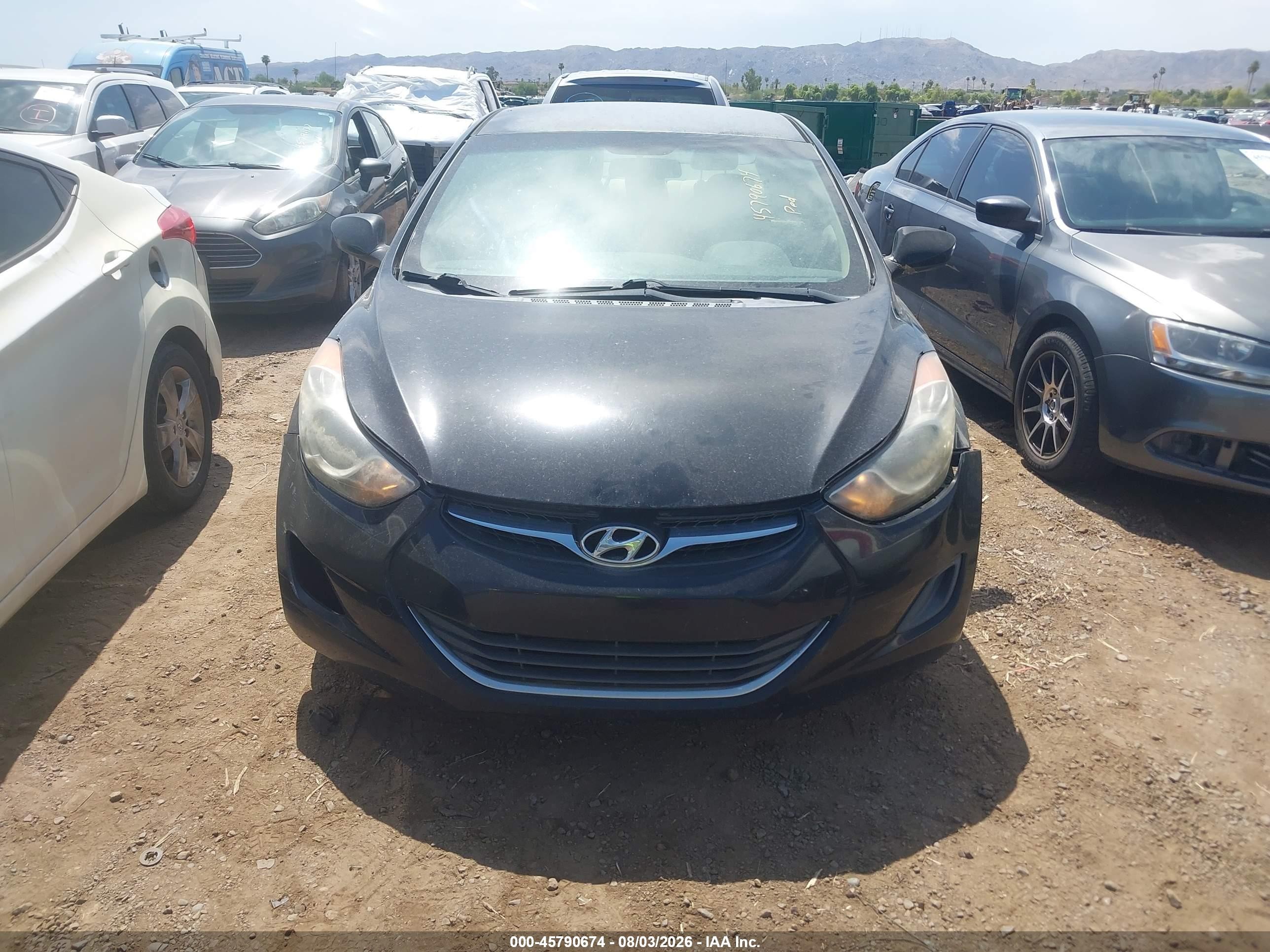 2011 Hyundai Elantra Gls Black vin: 5NPDH4AE4BH004778