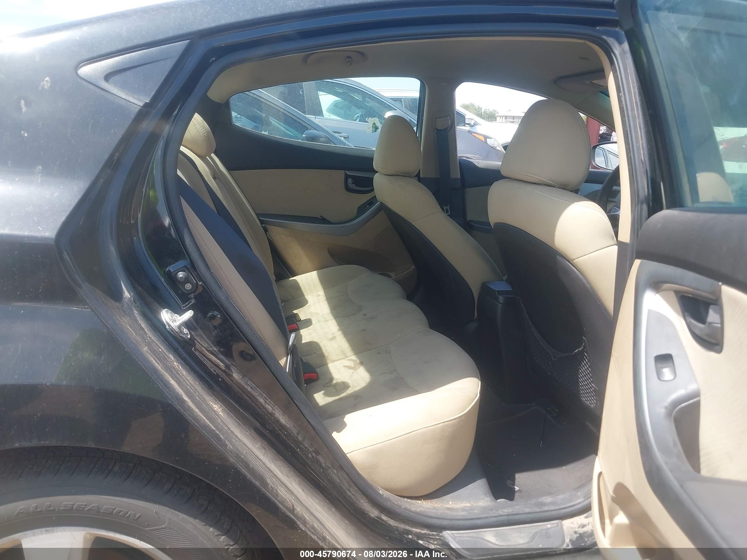 2011 Hyundai Elantra Gls Black vin: 5NPDH4AE4BH004778