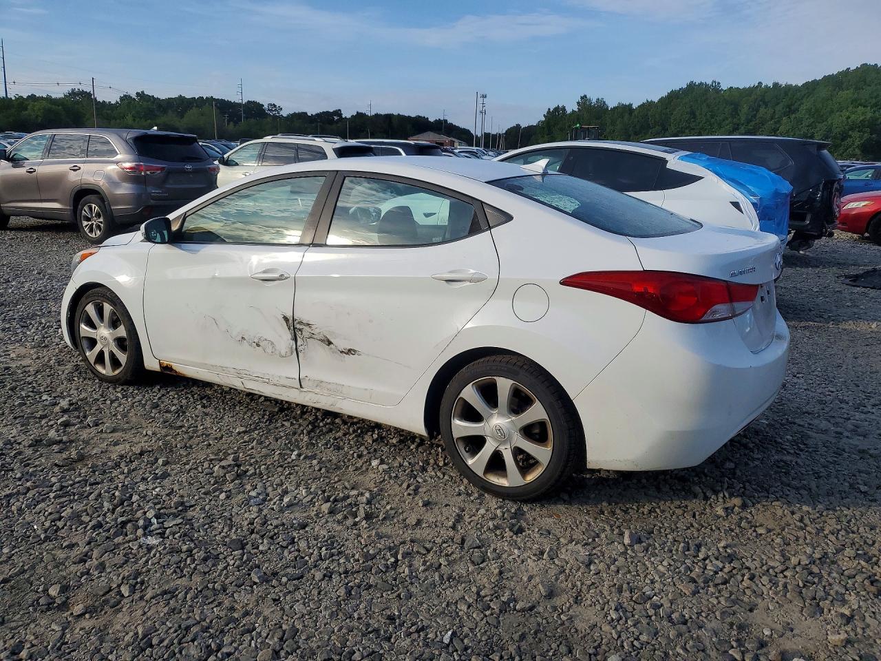 2011 Hyundai Elantra Limited White vin: 5NPDH4AE4BH010001