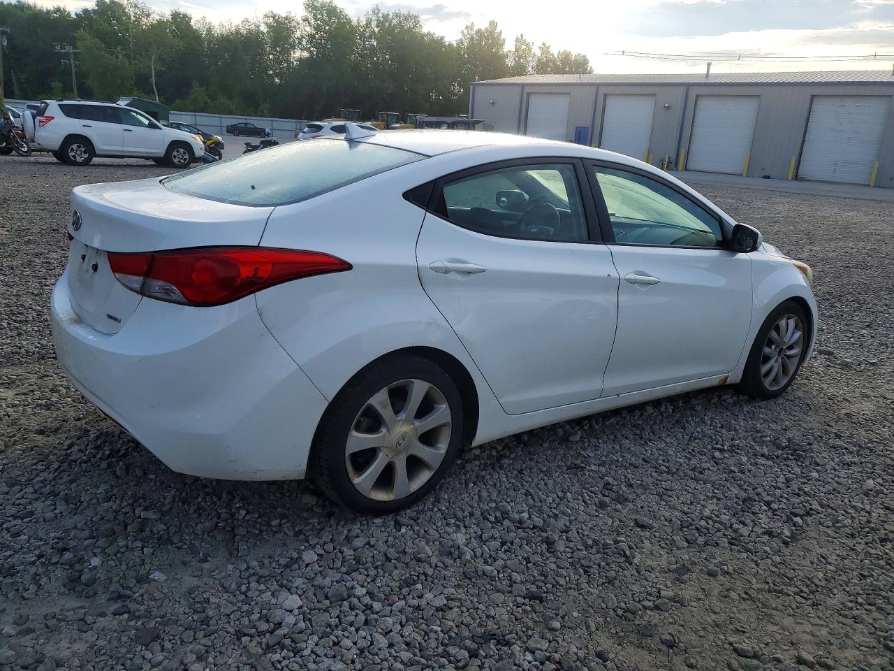 2011 Hyundai Elantra Limited White vin: 5NPDH4AE4BH010001