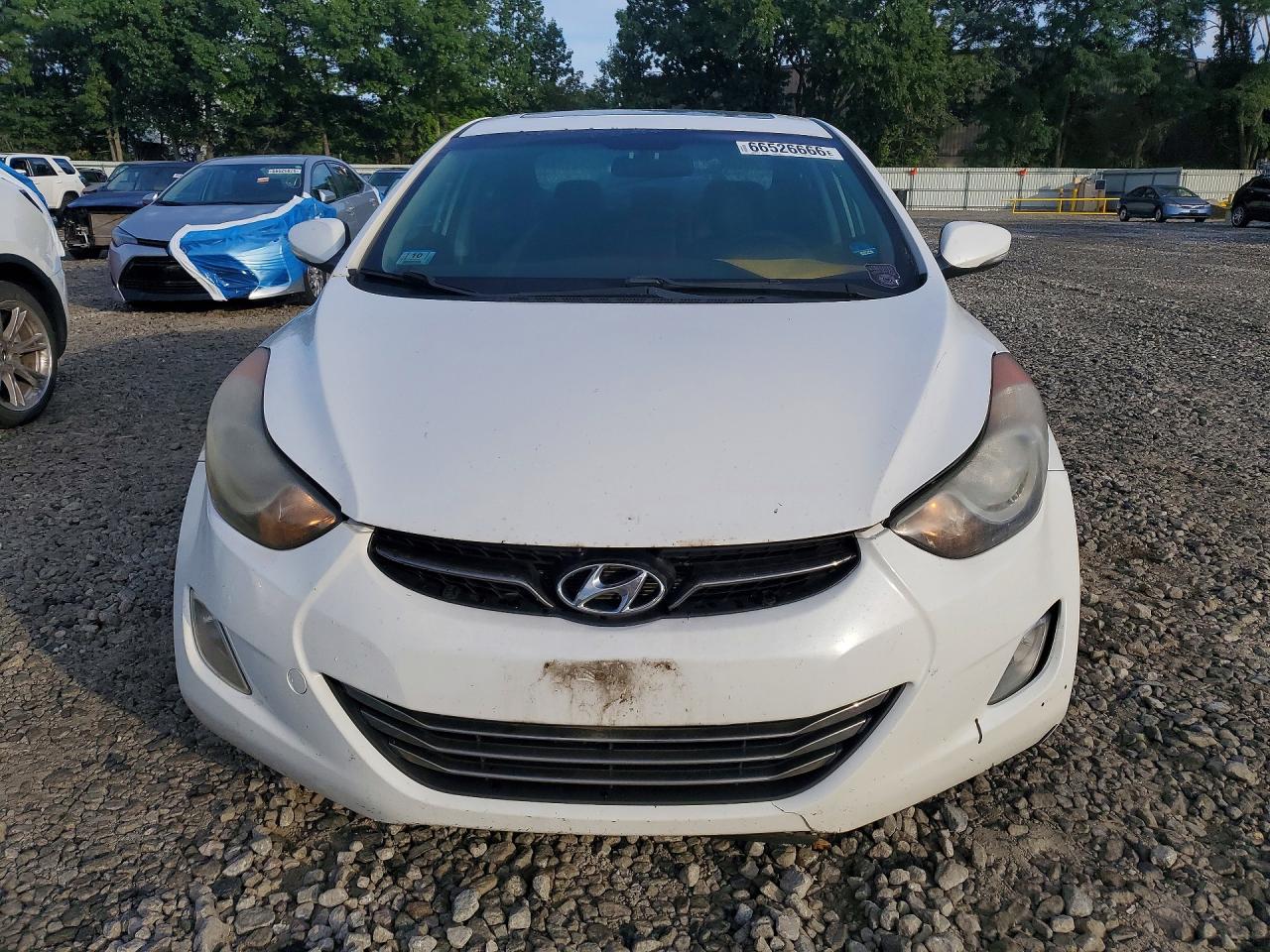 2011 Hyundai Elantra Limited White vin: 5NPDH4AE4BH010001
