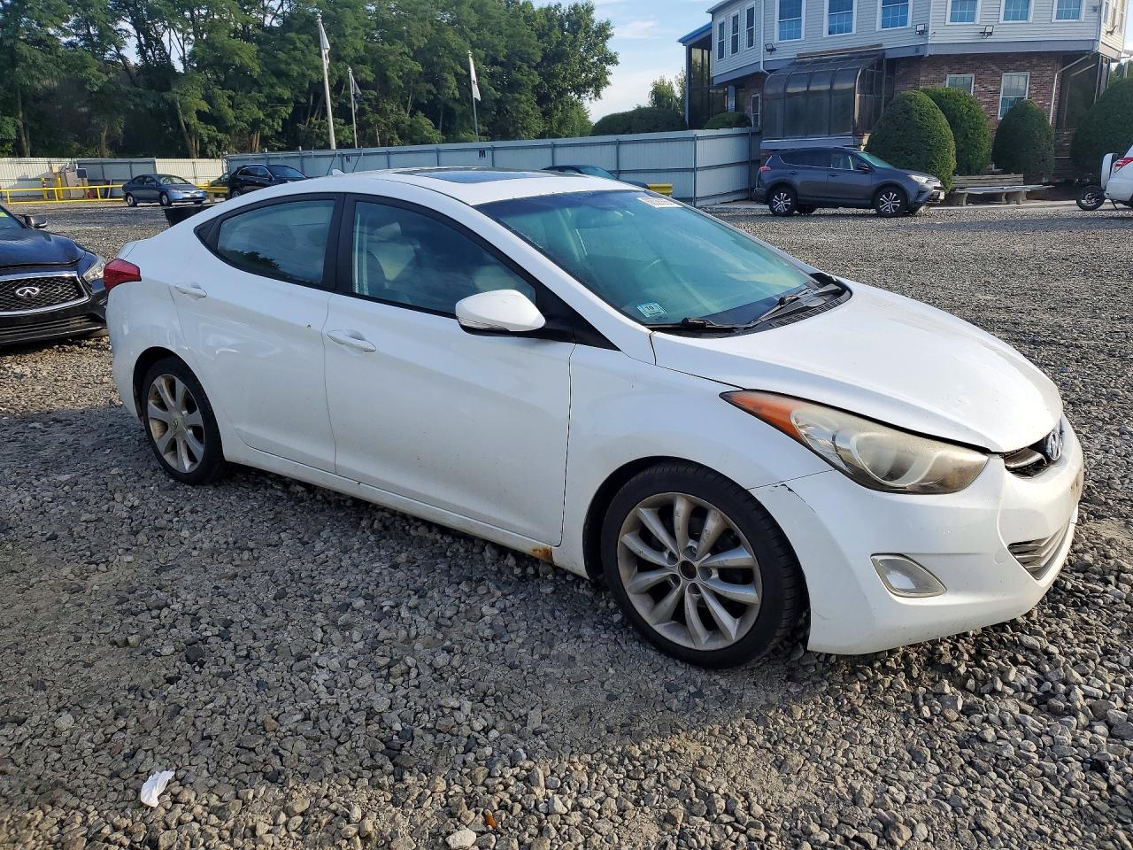 2011 Hyundai Elantra Limited White vin: 5NPDH4AE4BH010001