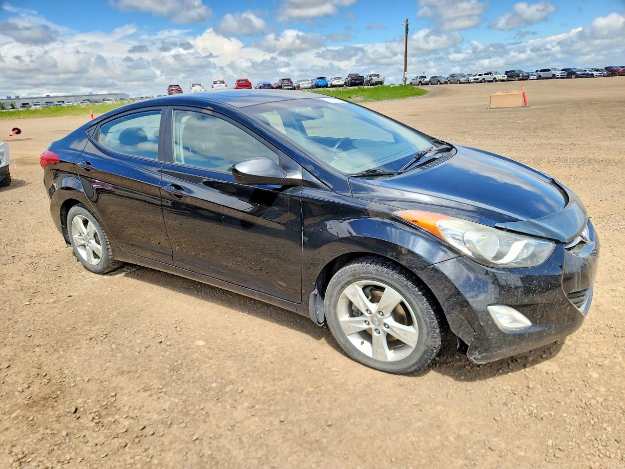 2011 Hyundai Elantra Gls Black vin: 5NPDH4AE4BH025078