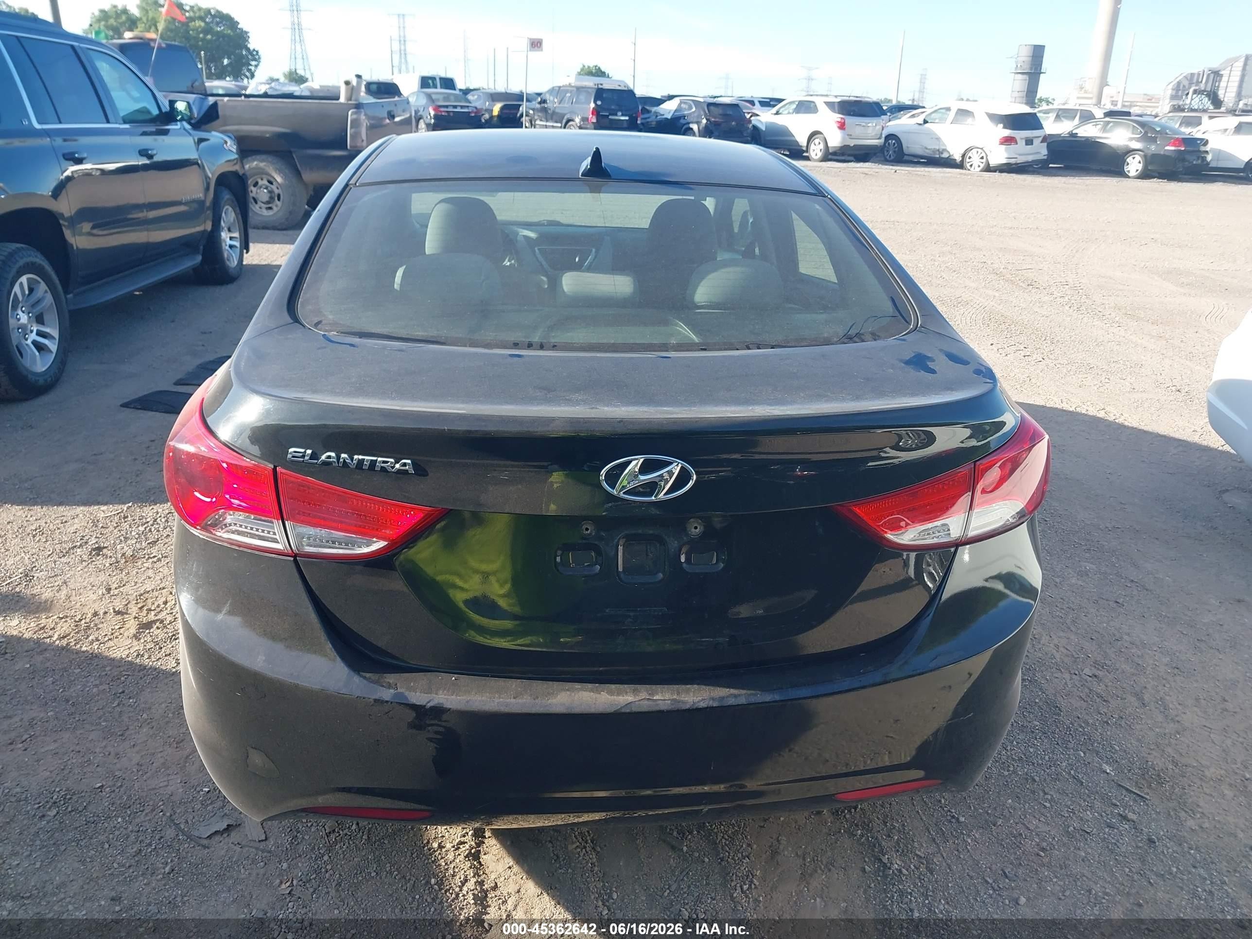 2011 Hyundai Elantra Gls Black vin: 5NPDH4AE4BH031222