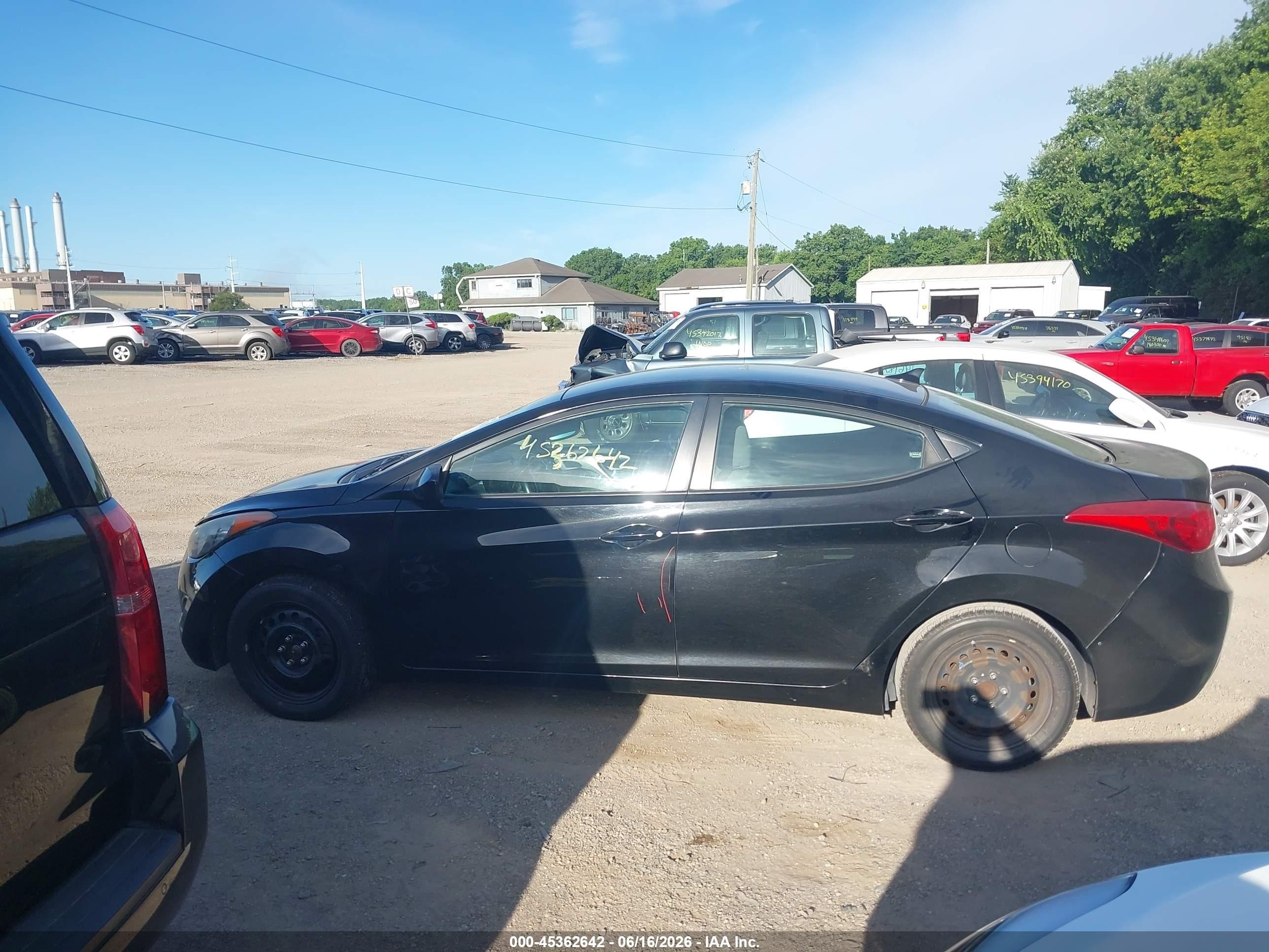 2011 Hyundai Elantra Gls Black vin: 5NPDH4AE4BH031222
