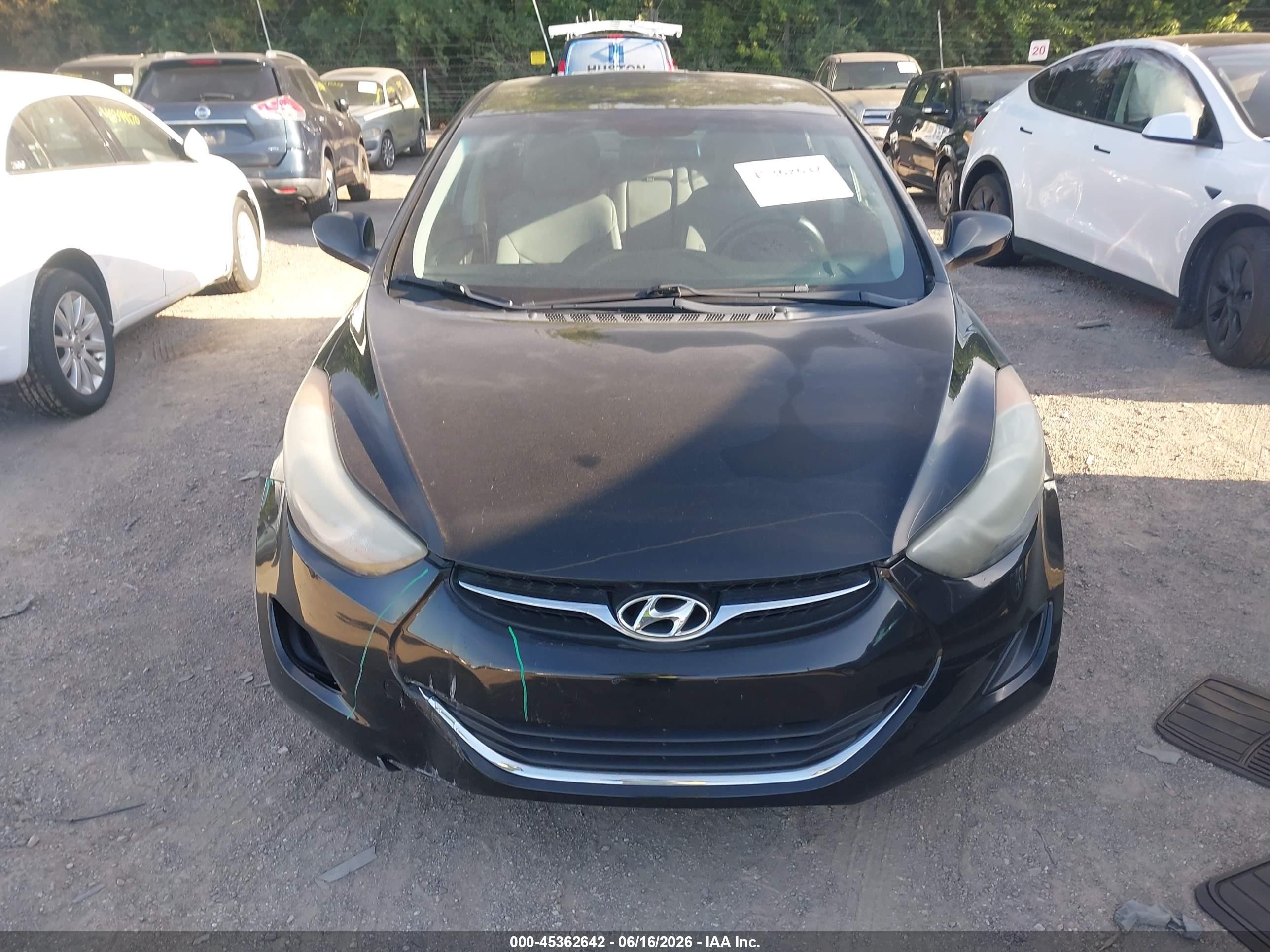 2011 Hyundai Elantra Gls Black vin: 5NPDH4AE4BH031222