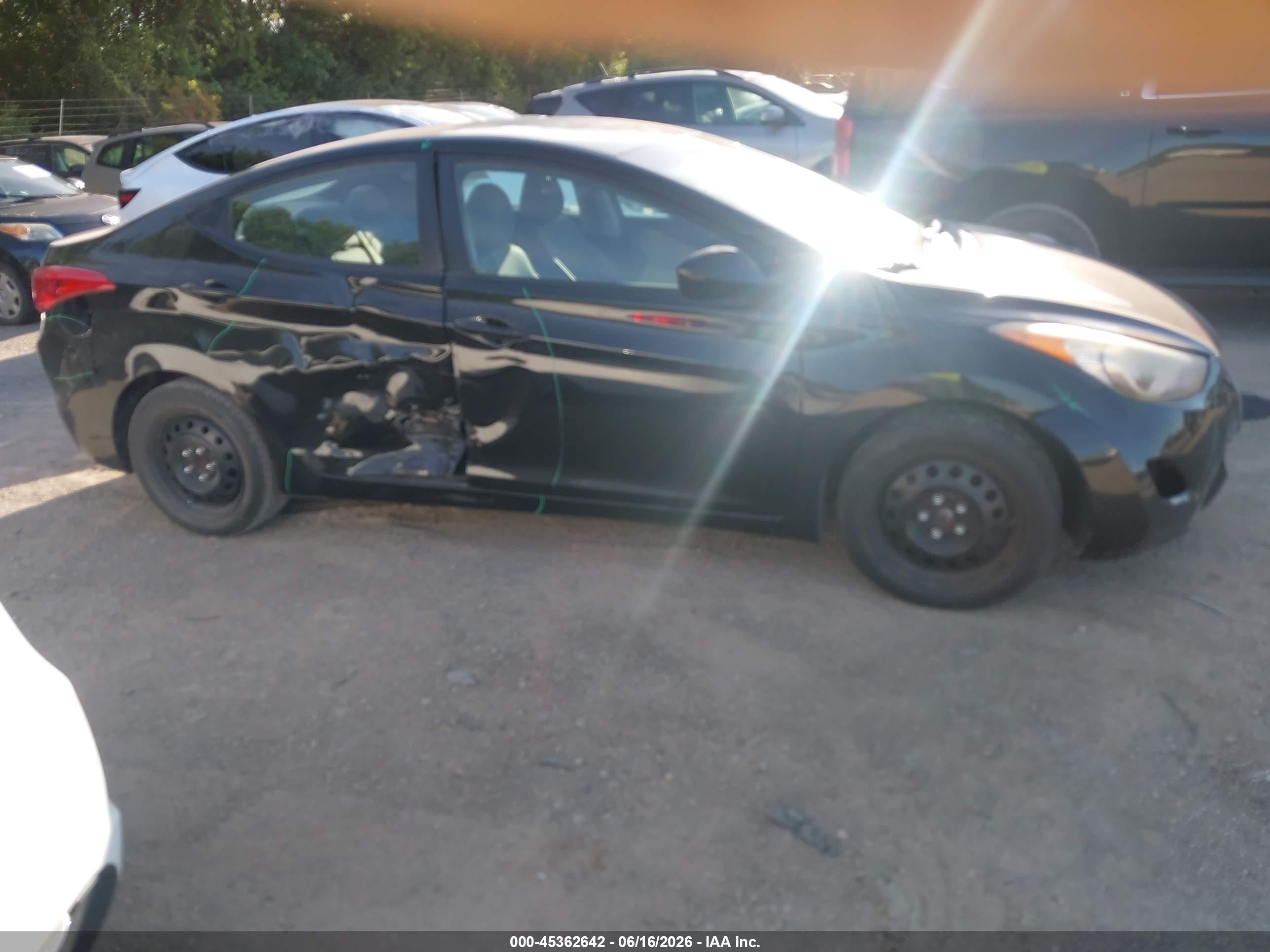2011 Hyundai Elantra Gls Black vin: 5NPDH4AE4BH031222