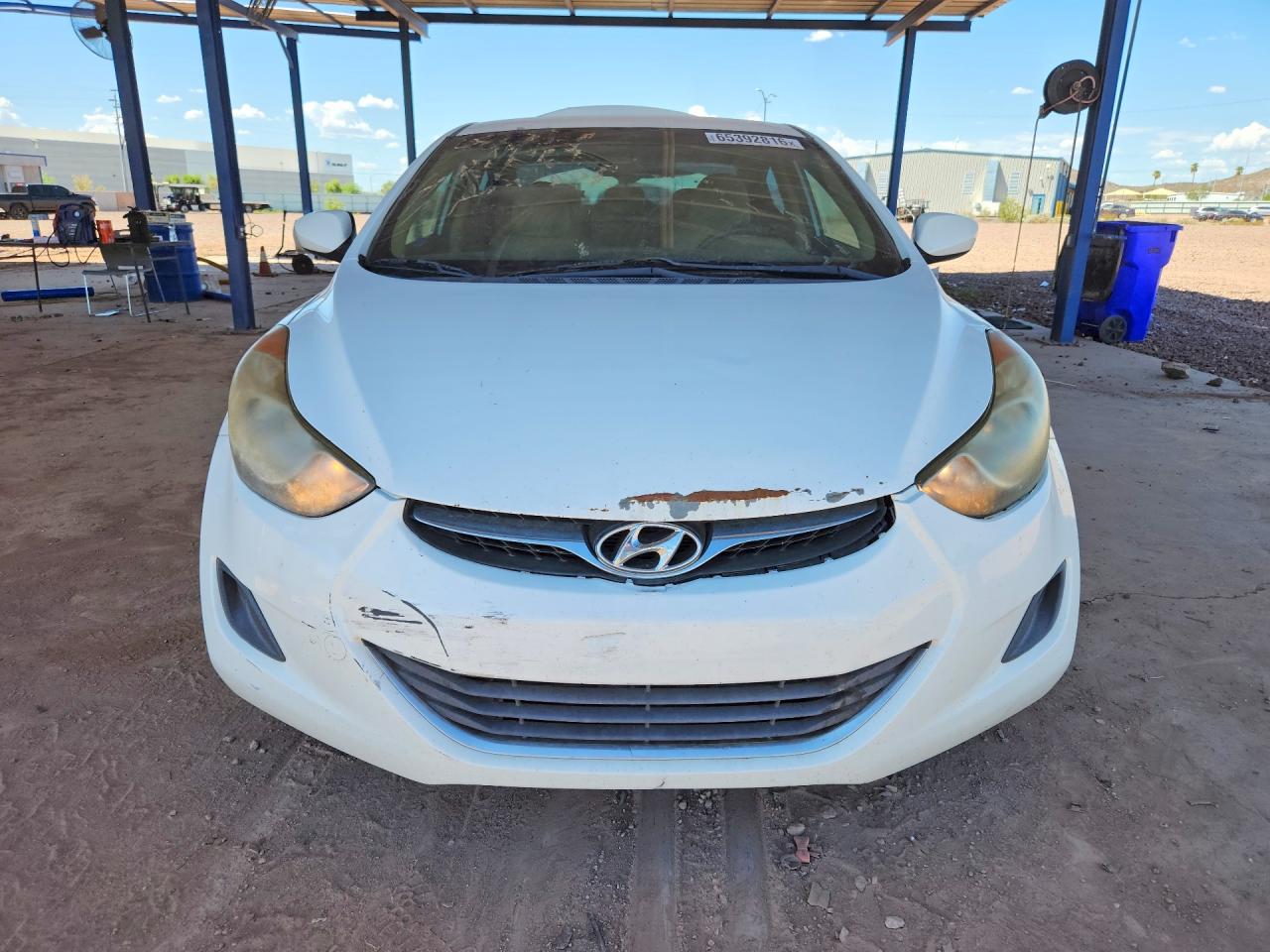 2011 Hyundai Elantra Gls White vin: 5NPDH4AE4BH050790
