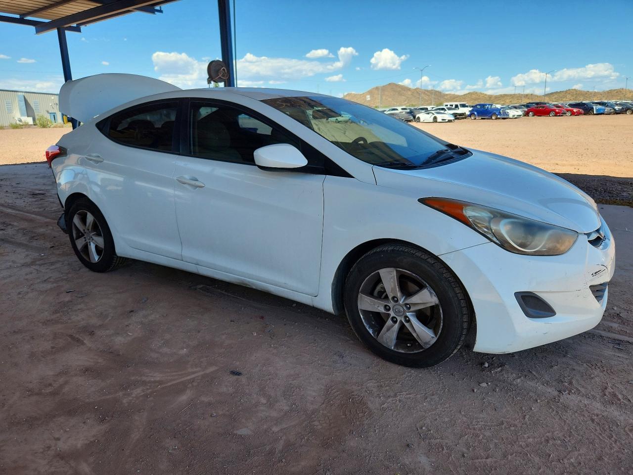 2011 Hyundai Elantra Gls White vin: 5NPDH4AE4BH050790