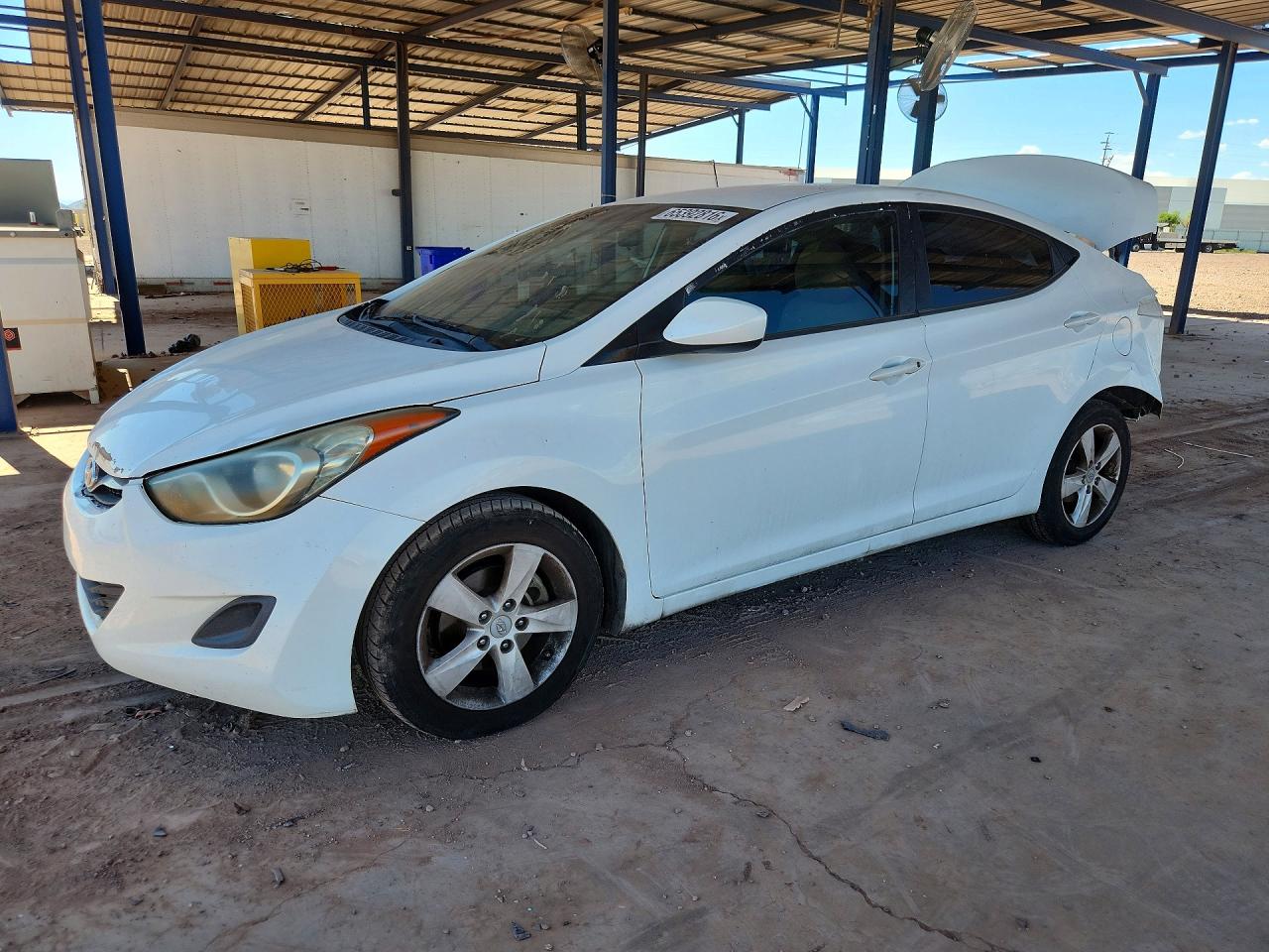 2011 Hyundai Elantra Gls White vin: 5NPDH4AE4BH050790