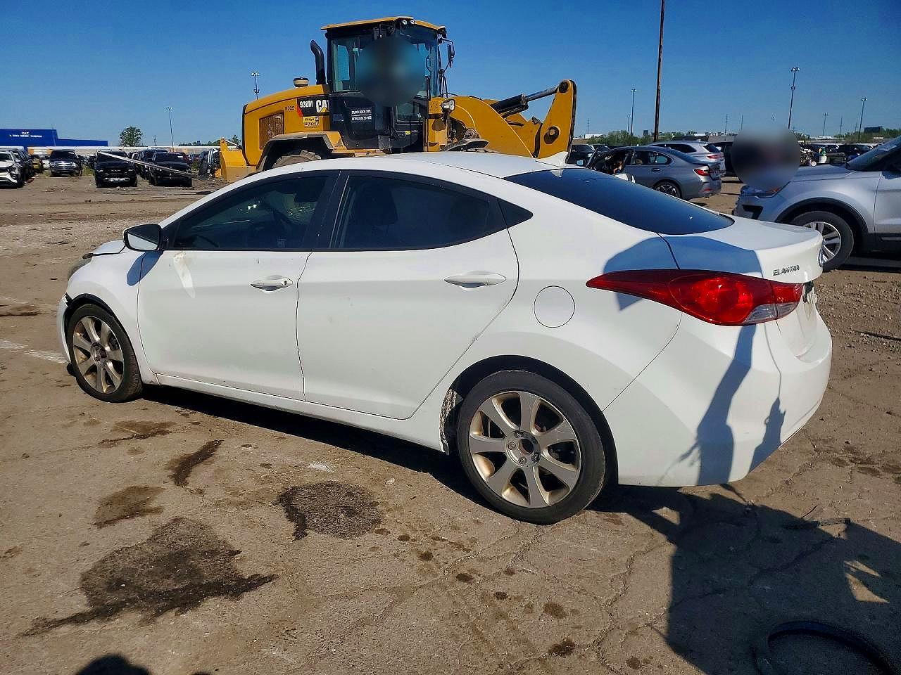 2011 Hyundai Elantra Limited White vin: 5NPDH4AE4BH056329