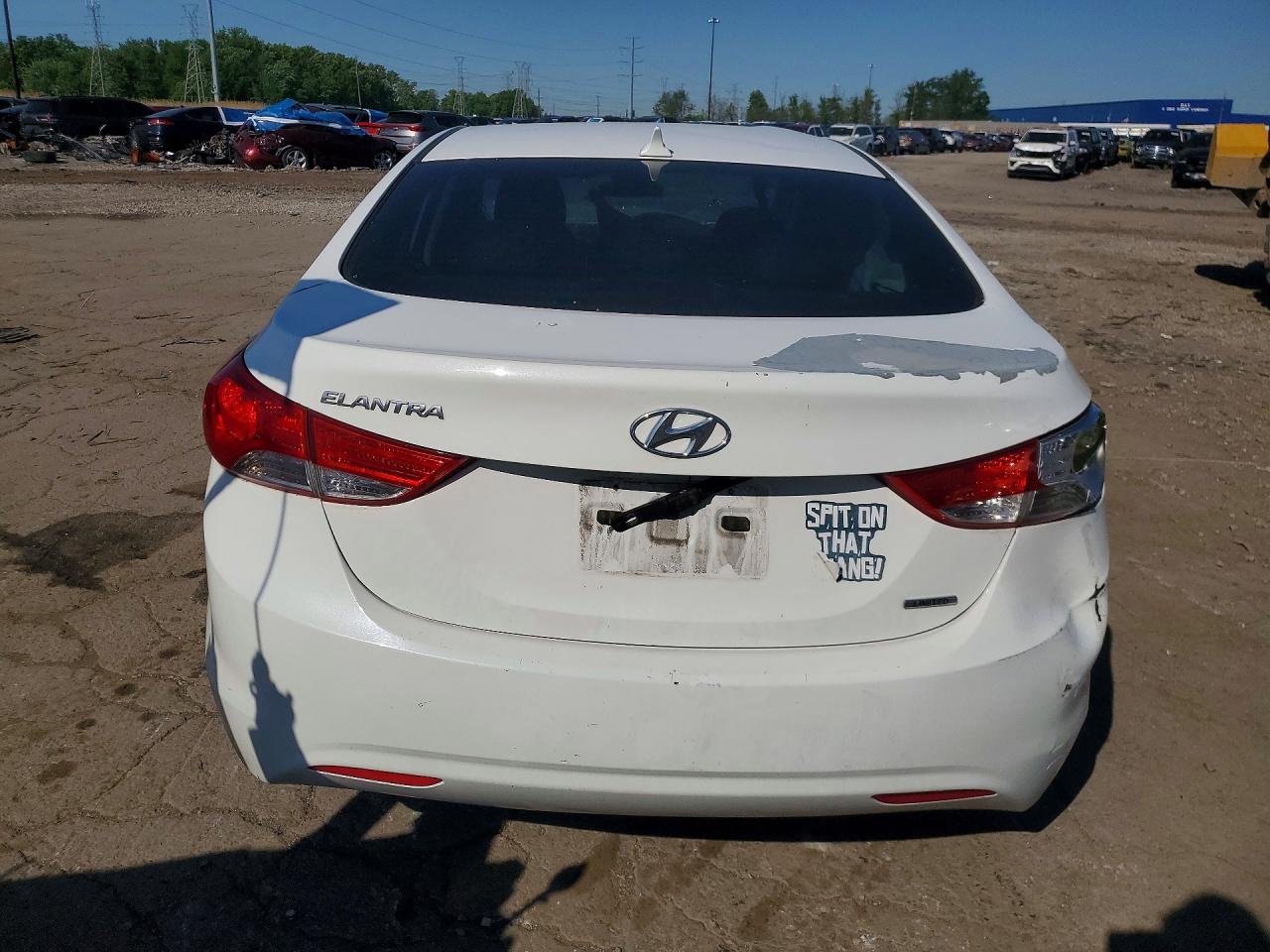 2011 Hyundai Elantra Limited White vin: 5NPDH4AE4BH056329