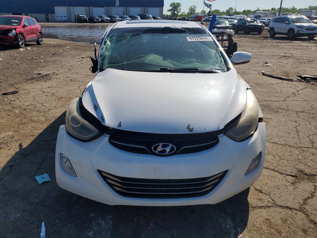 2011 Hyundai Elantra Limited White vin: 5NPDH4AE4BH056329