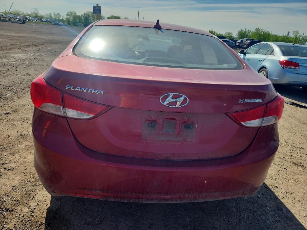 2011 Hyundai Elantra Gls Бордовый vin: 5NPDH4AE4BH059277