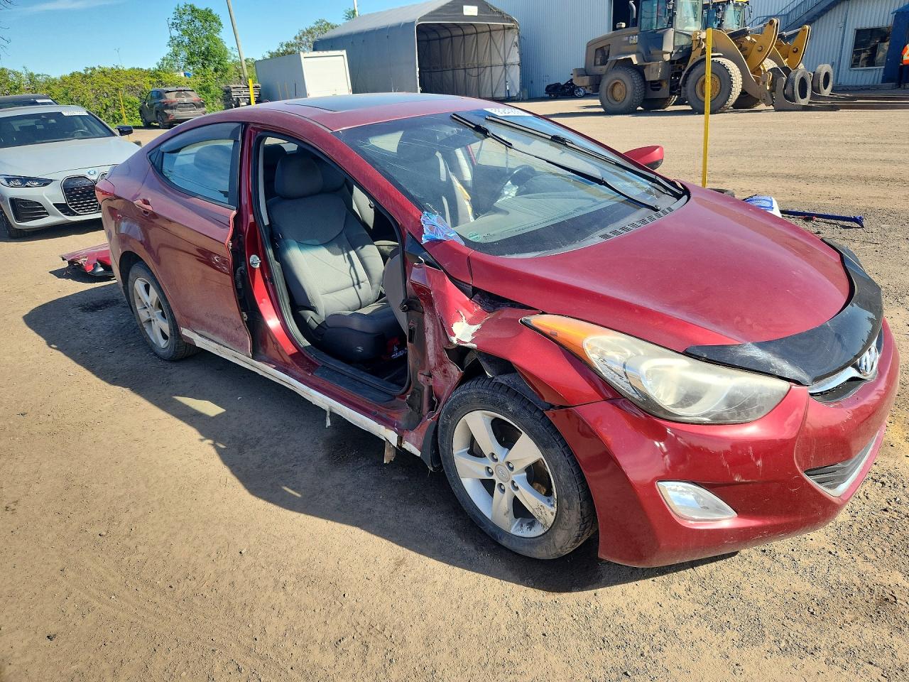 2011 Hyundai Elantra Gls Бордовый vin: 5NPDH4AE4BH059277