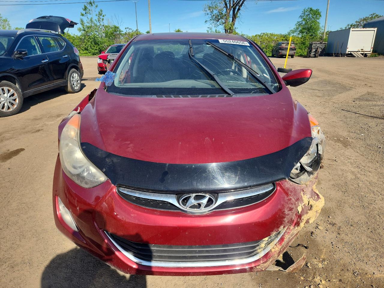 2011 Hyundai Elantra Gls Бордовый vin: 5NPDH4AE4BH059277