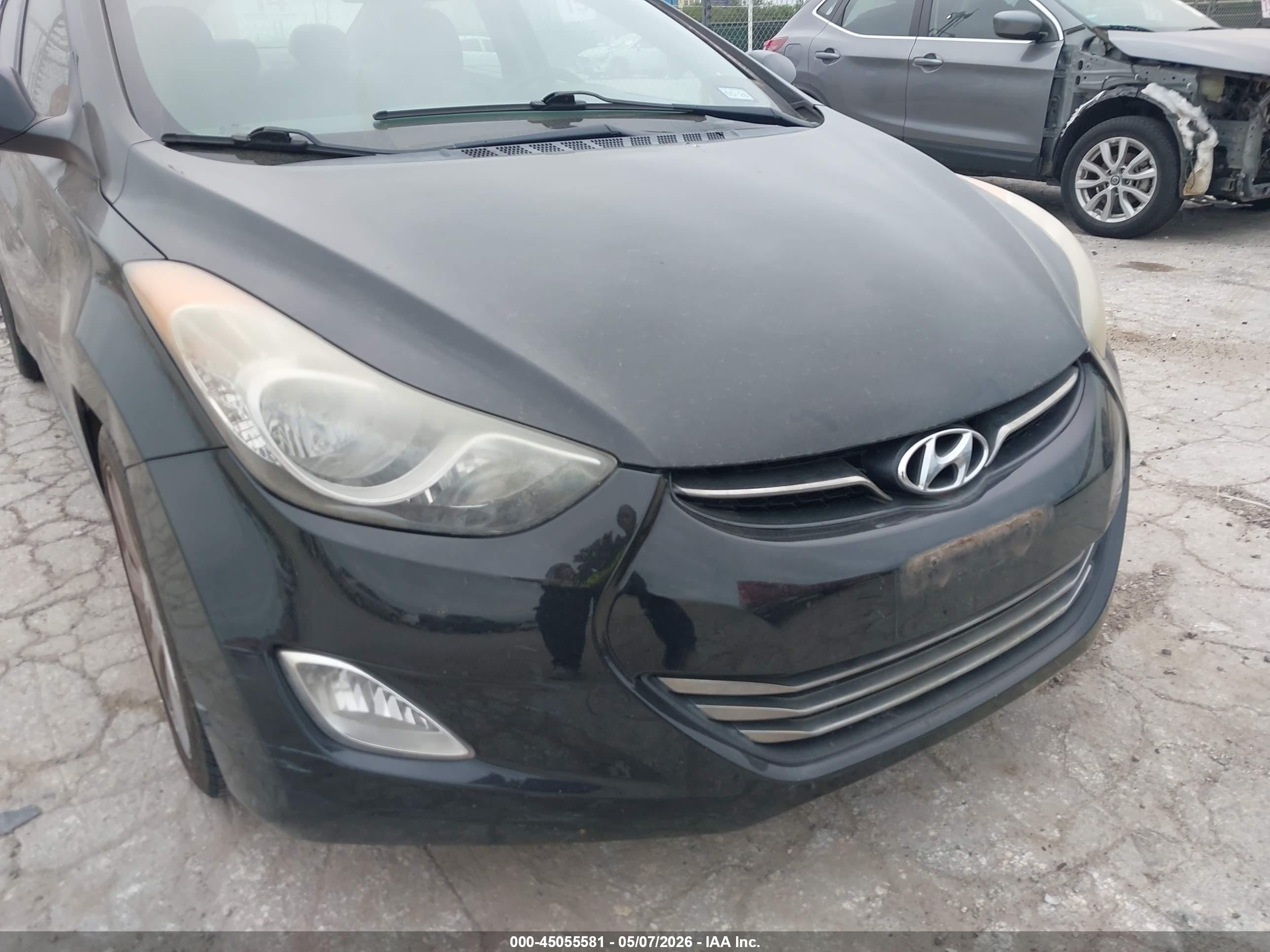 2011 Hyundai Elantra Limited Black vin: 5NPDH4AE4BH075589