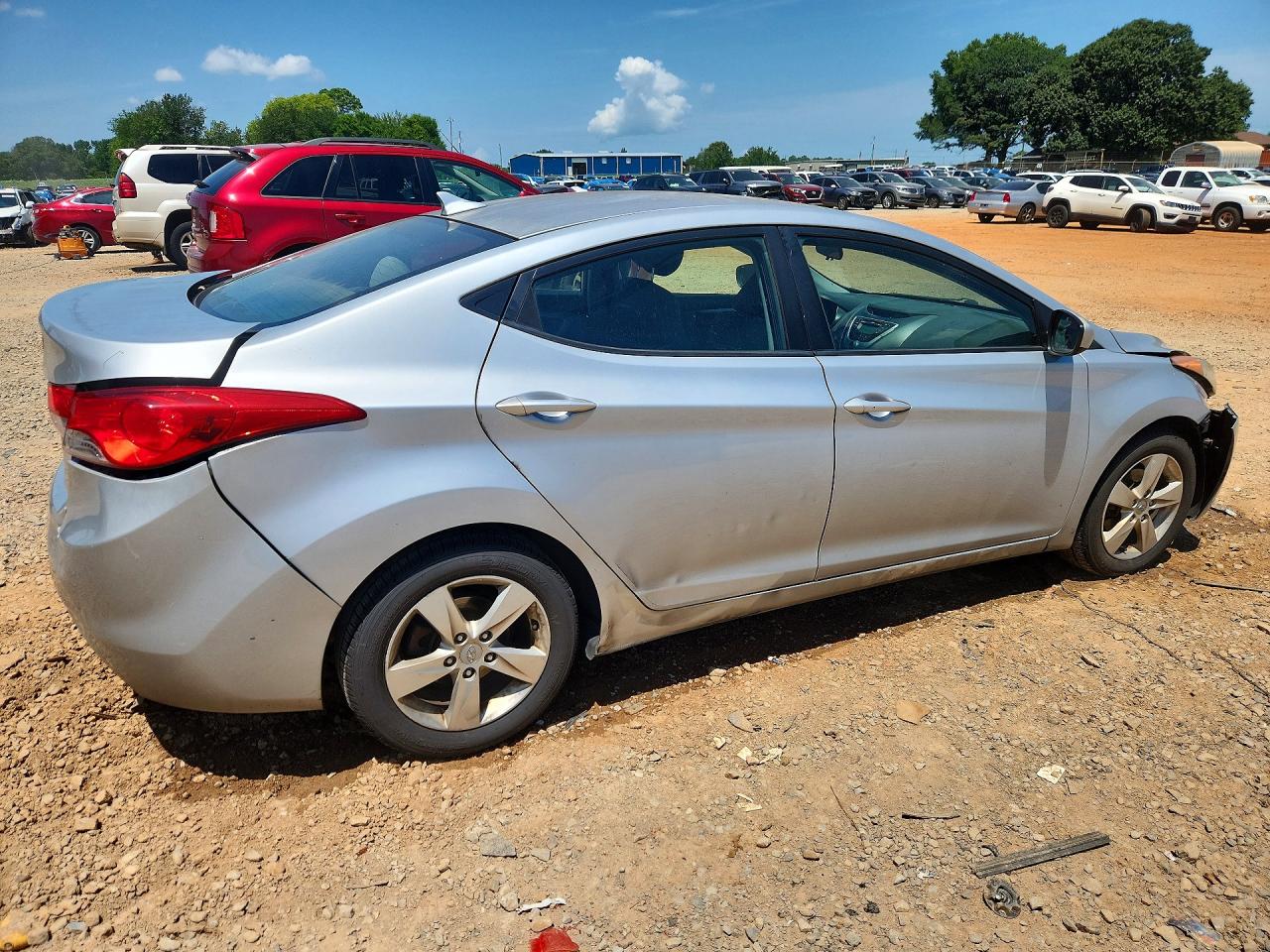 2012 Hyundai Elantra Gls Серебряный vin: 5NPDH4AE4CH085136