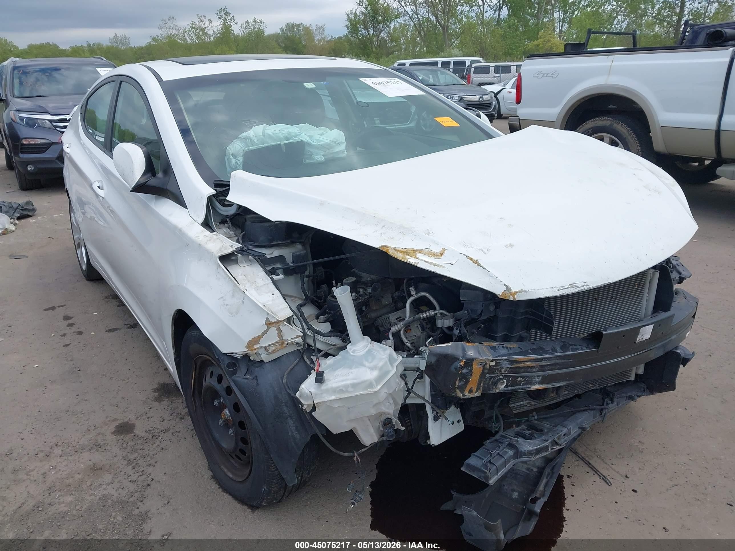 2012 Hyundai Elantra Limited White vin: 5NPDH4AE4CH086030