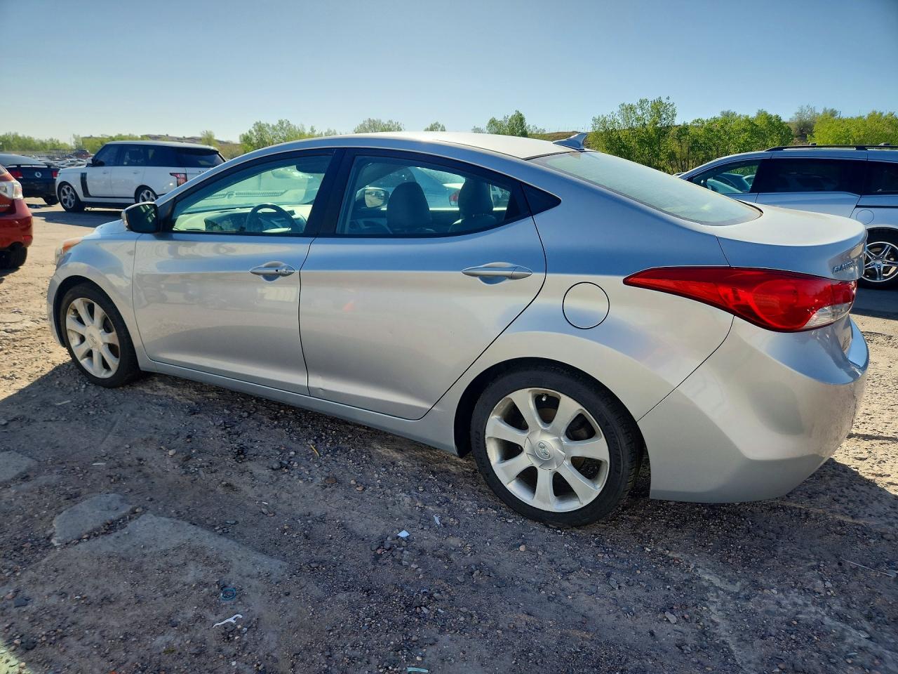 2012 Hyundai Elantra Limited Silver vin: 5NPDH4AE4CH094211