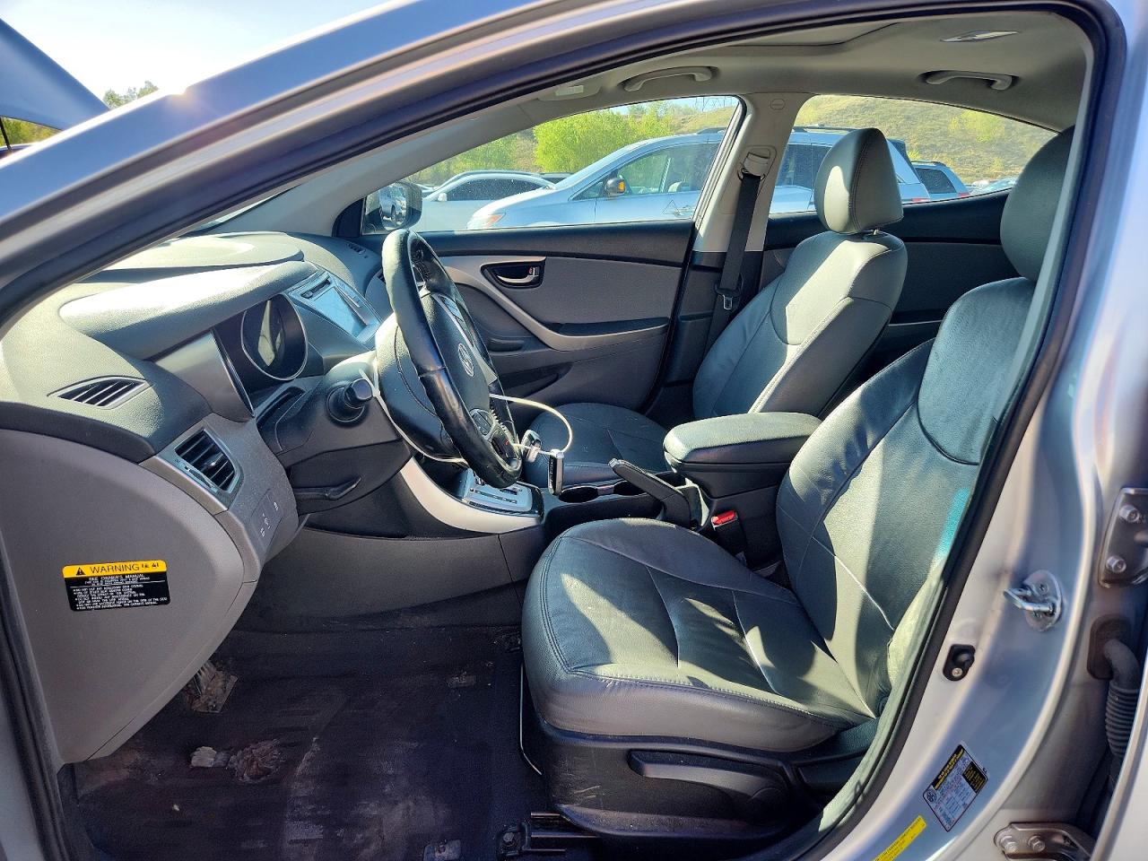 2012 Hyundai Elantra Limited Silver vin: 5NPDH4AE4CH094211