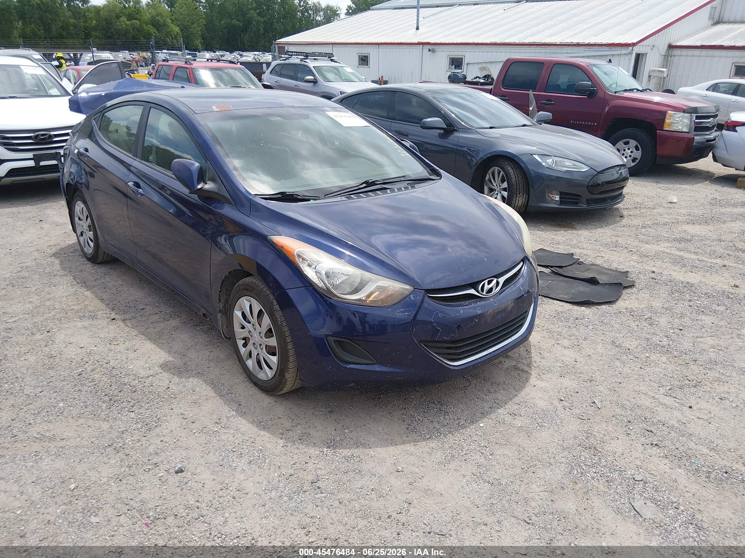 2012 Hyundai Elantra Gls Blue vin: 5NPDH4AE4CH108852