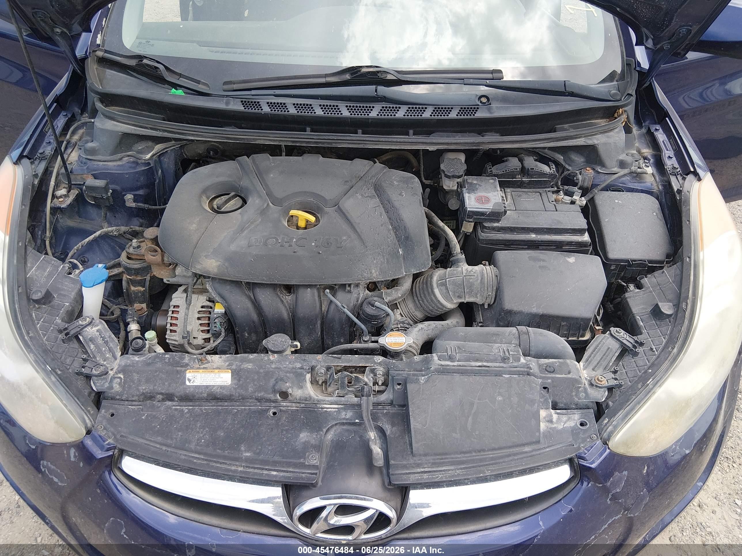 2012 Hyundai Elantra Gls Blue vin: 5NPDH4AE4CH108852