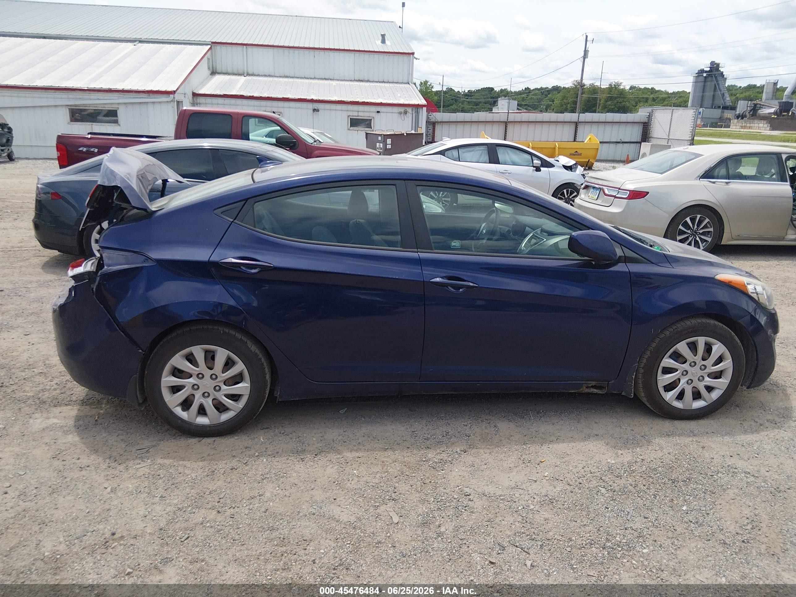 2012 Hyundai Elantra Gls Blue vin: 5NPDH4AE4CH108852