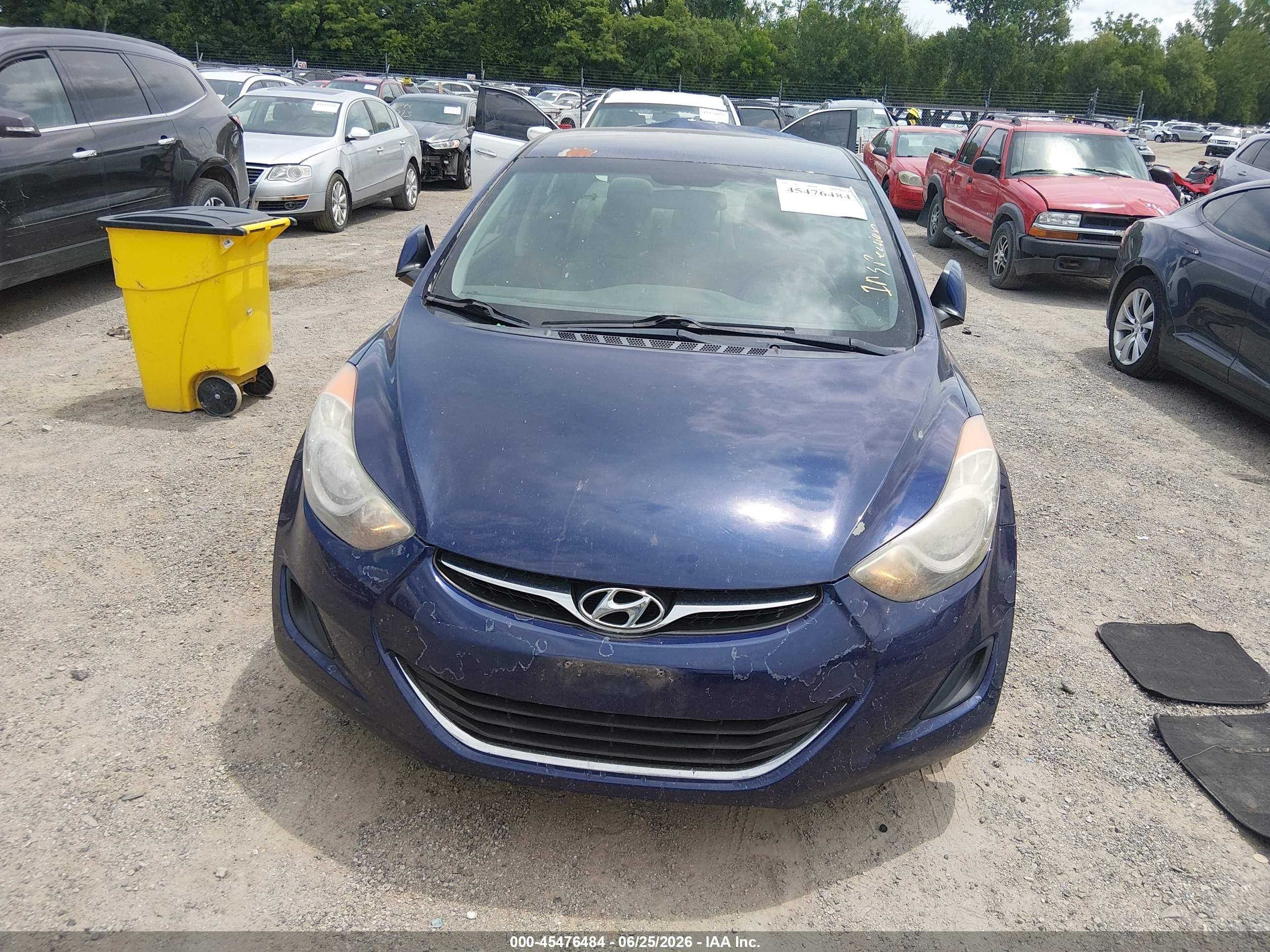 2012 Hyundai Elantra Gls Blue vin: 5NPDH4AE4CH108852