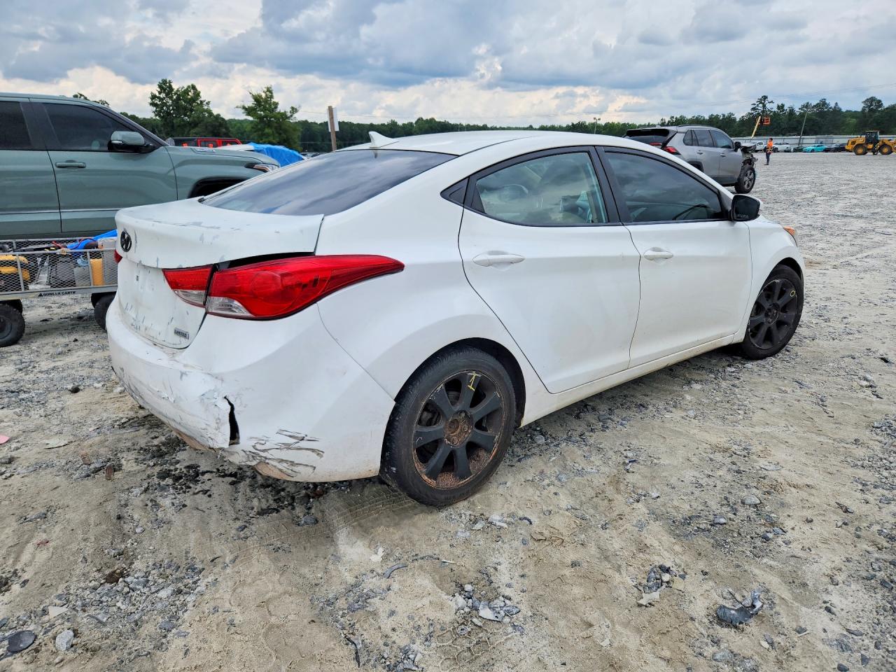 2012 Hyundai Elantra Limited White vin: 5NPDH4AE4CH117910