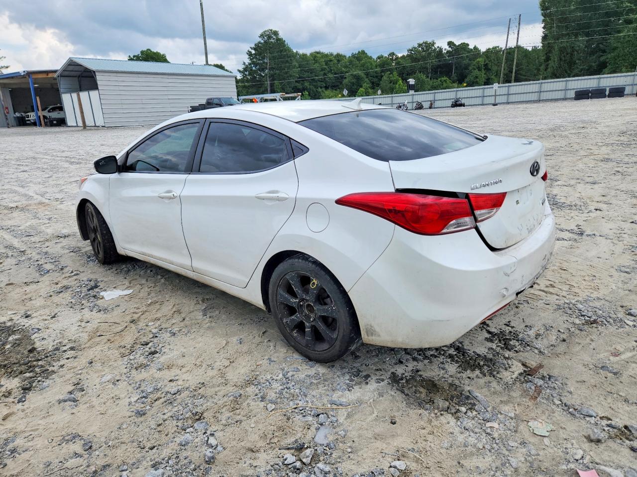 2012 Hyundai Elantra Limited White vin: 5NPDH4AE4CH117910